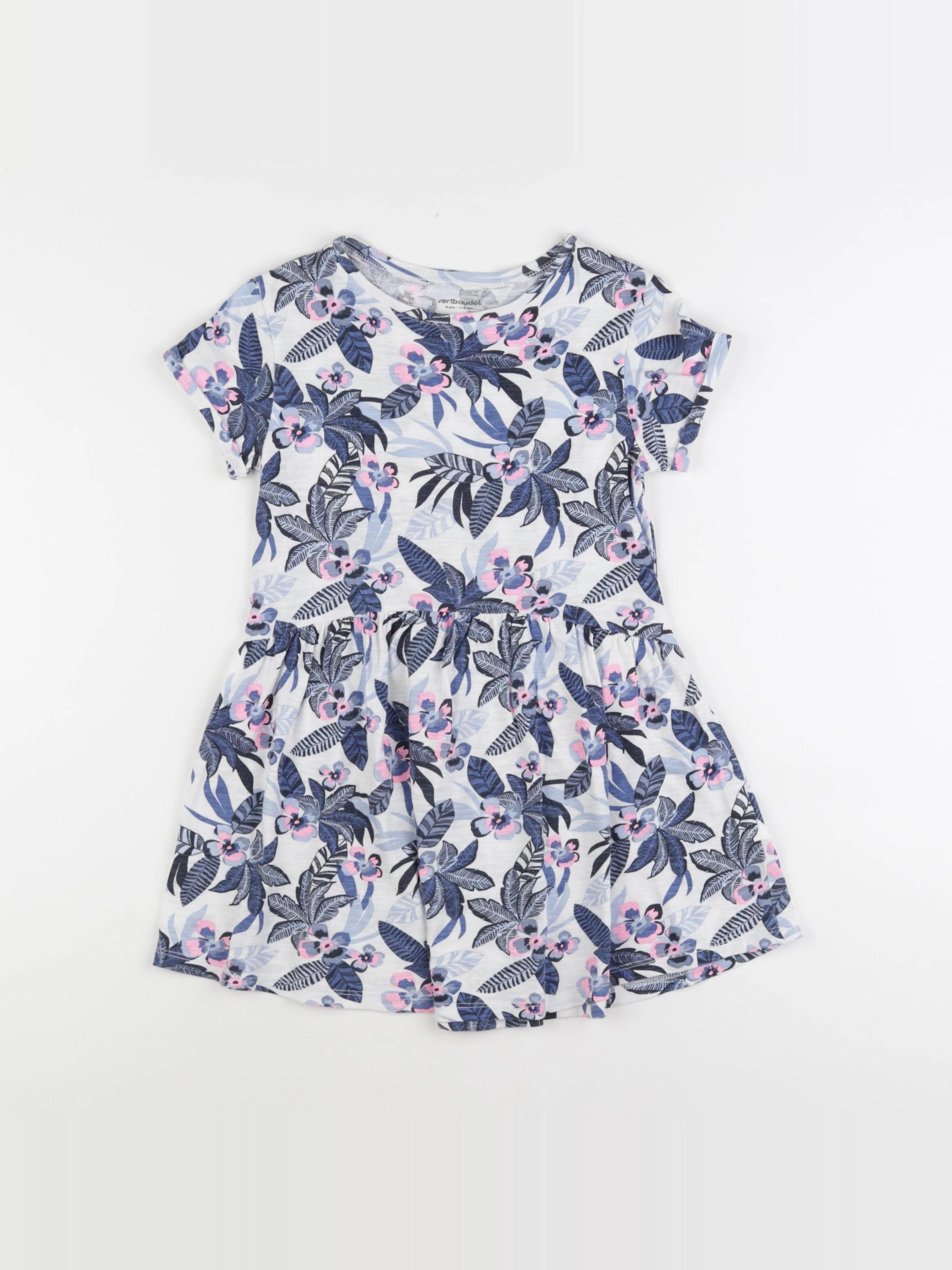 Vertbaudet - robe bleu - 6 ans