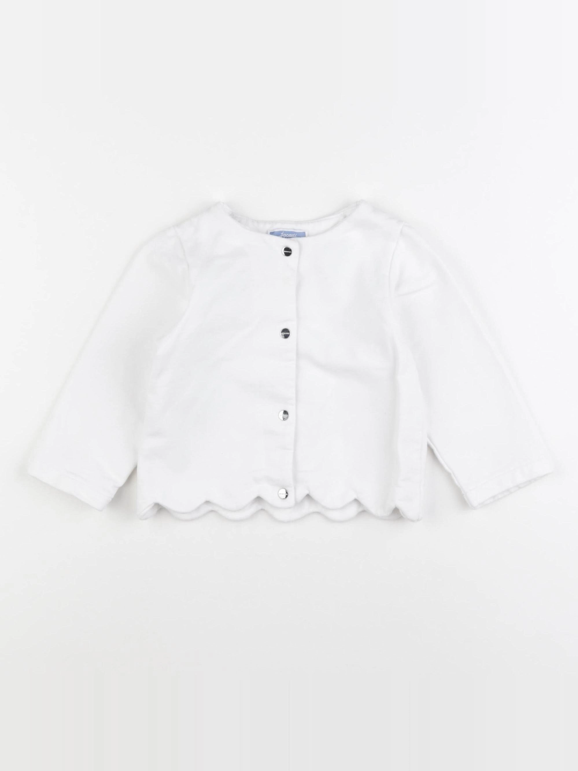Jacadi - sweat blanc - 18 mois