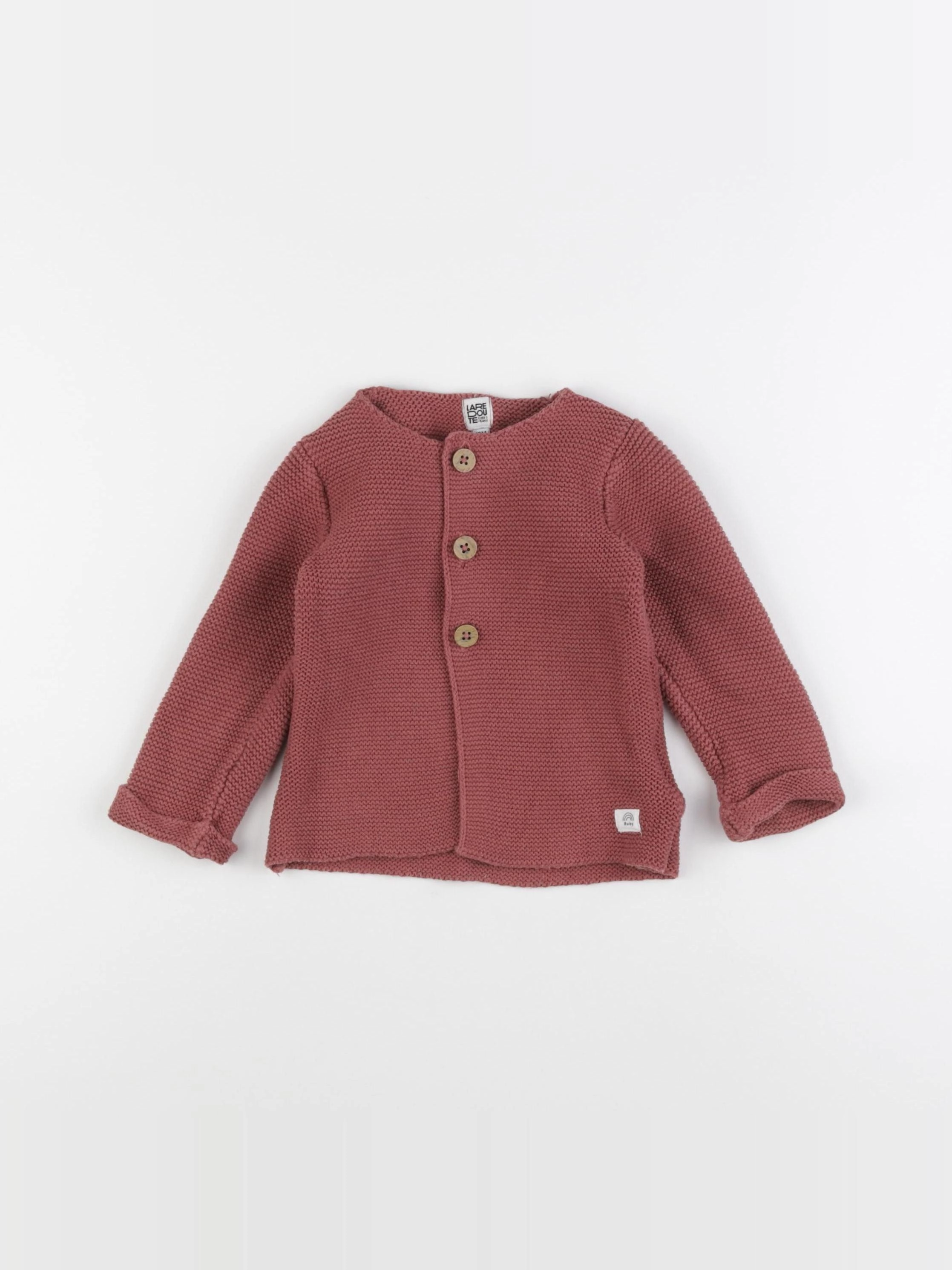 La Redoute - gilet rose - 12 mois