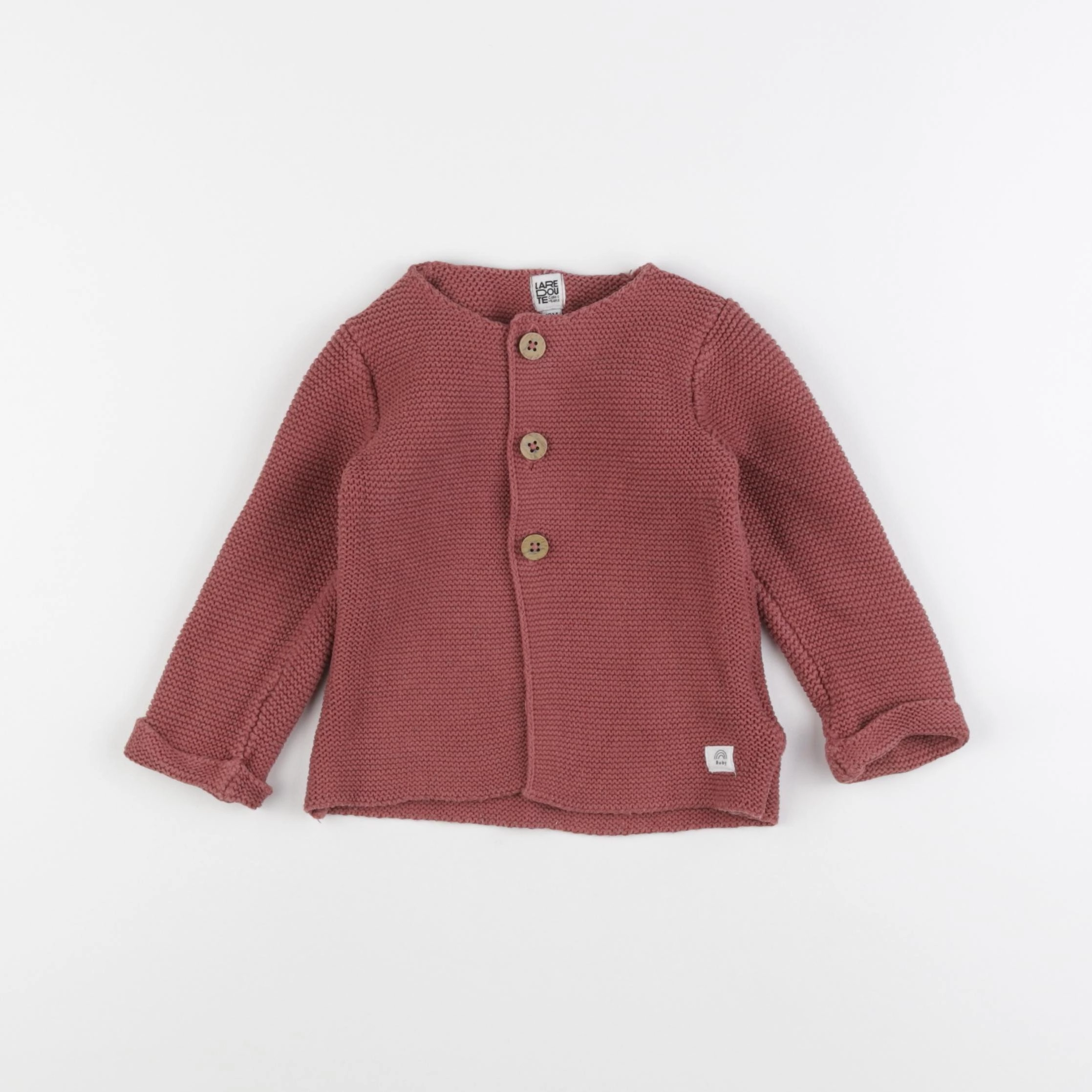 La Redoute - gilet rose - 12 mois