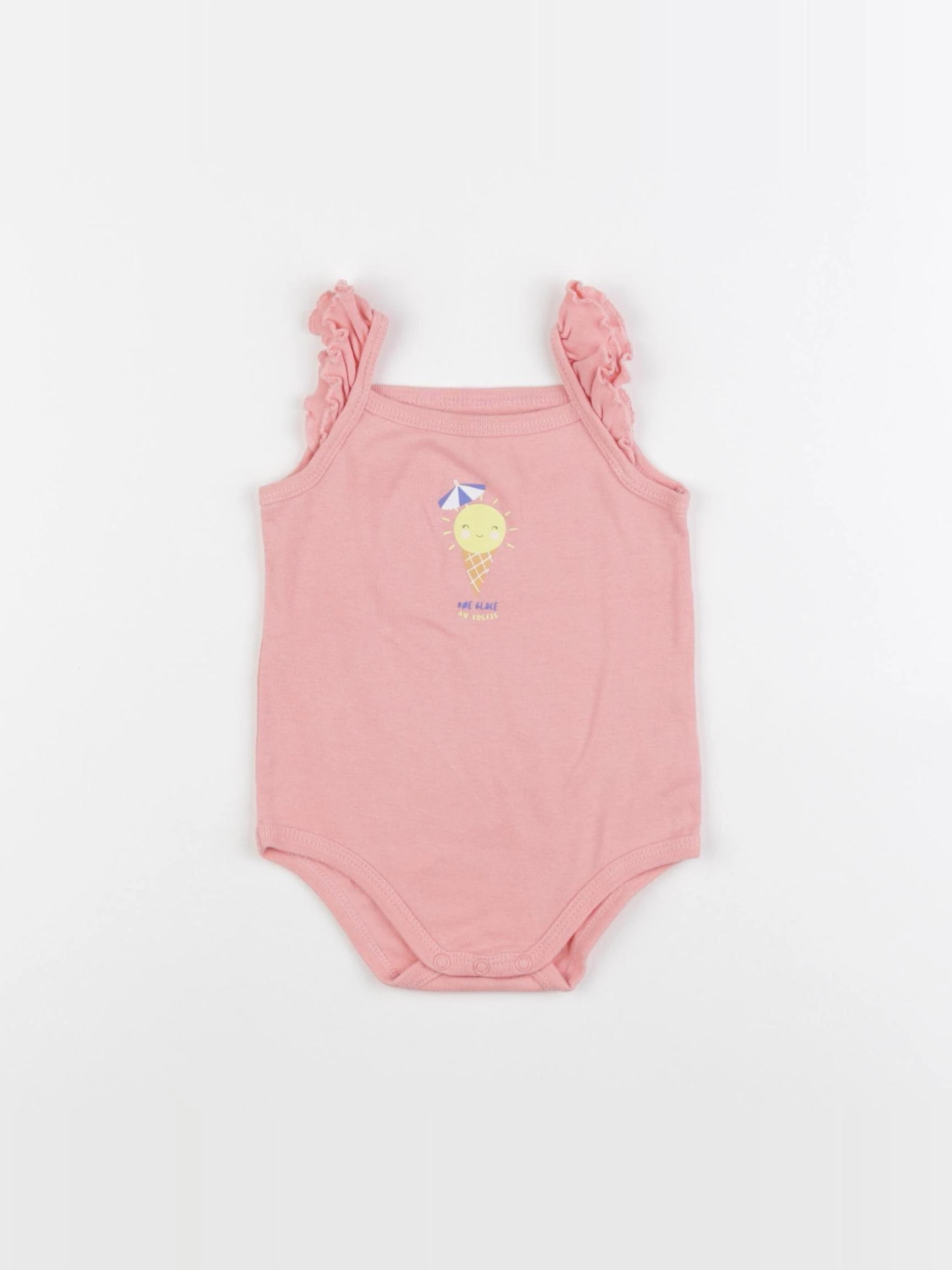 La Redoute - body rose - 6 mois