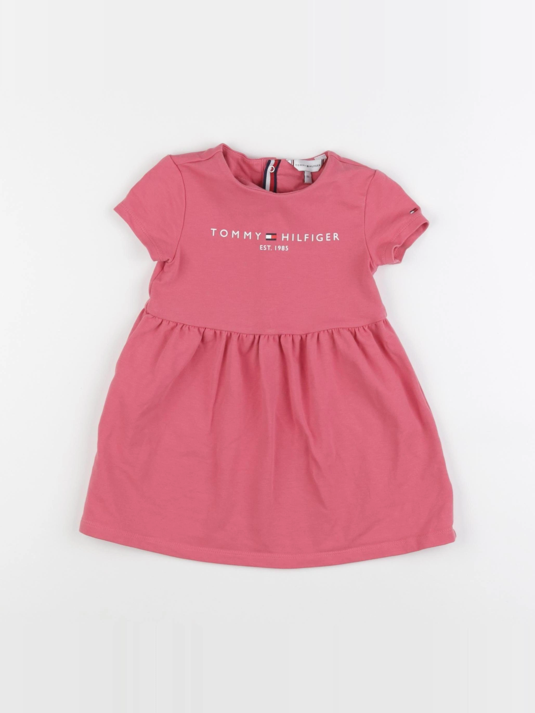 Tommy Hilfiger - robe rose - 12/18 mois