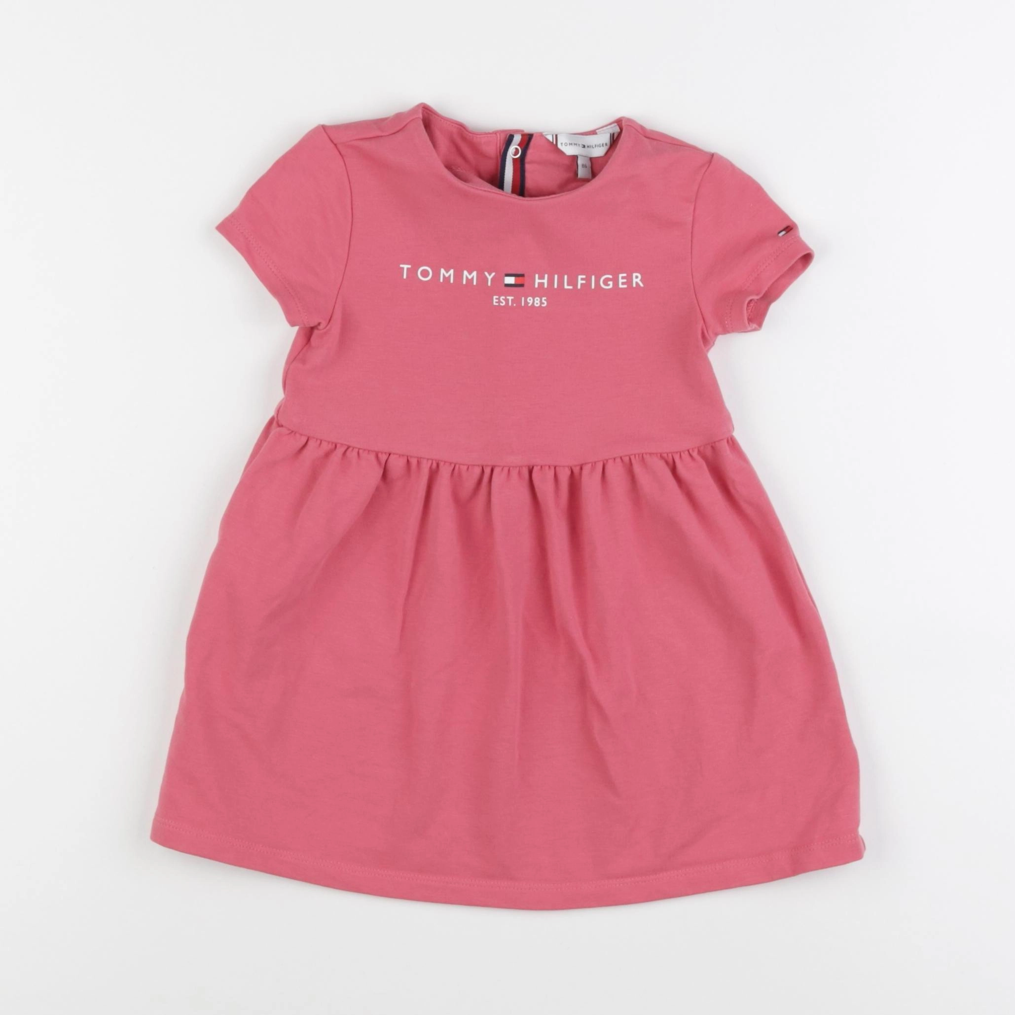 Tommy Hilfiger - robe rose - 12/18 mois