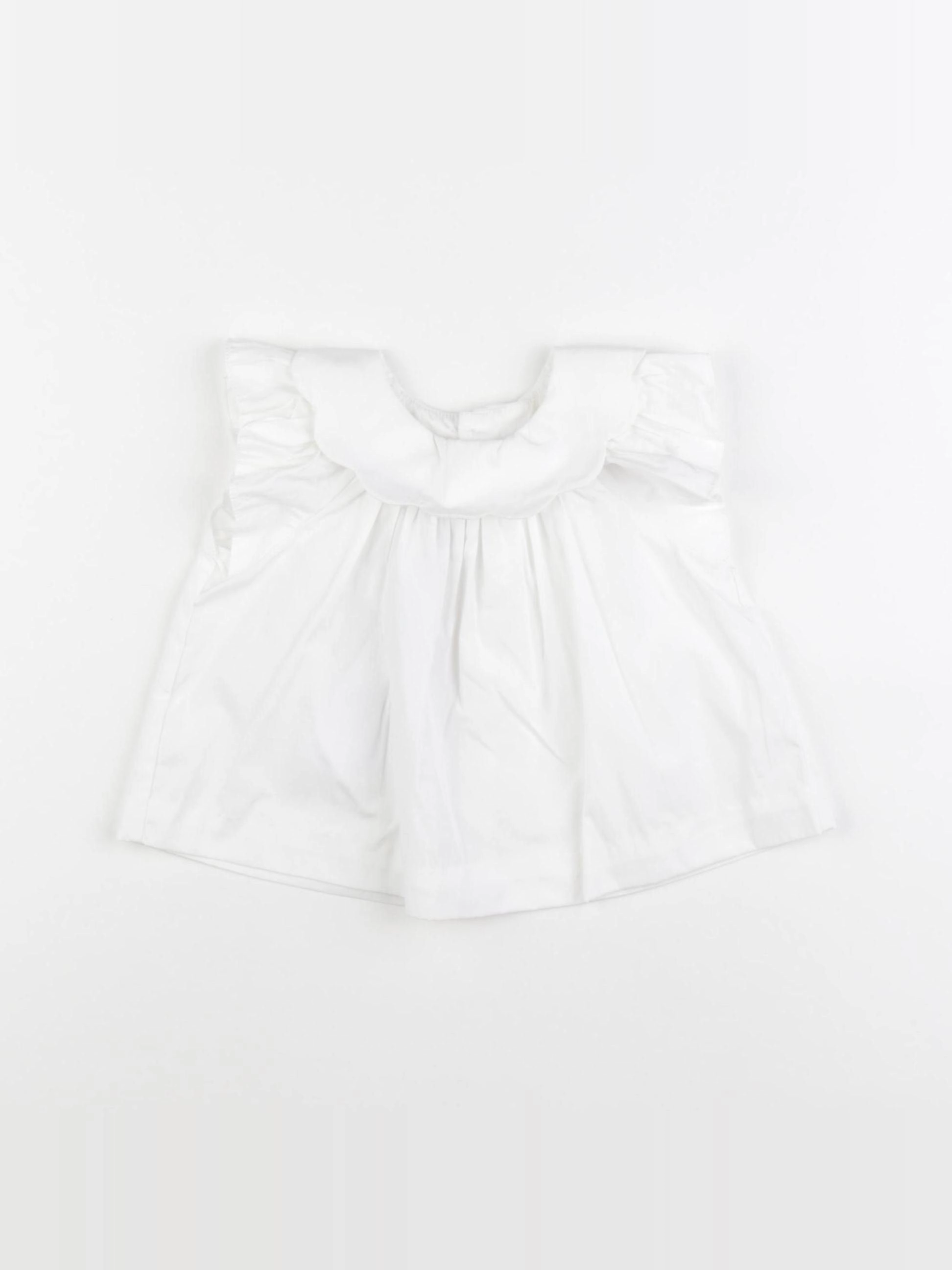 Jacadi - blouse blanc (état neuf) - 12 mois
