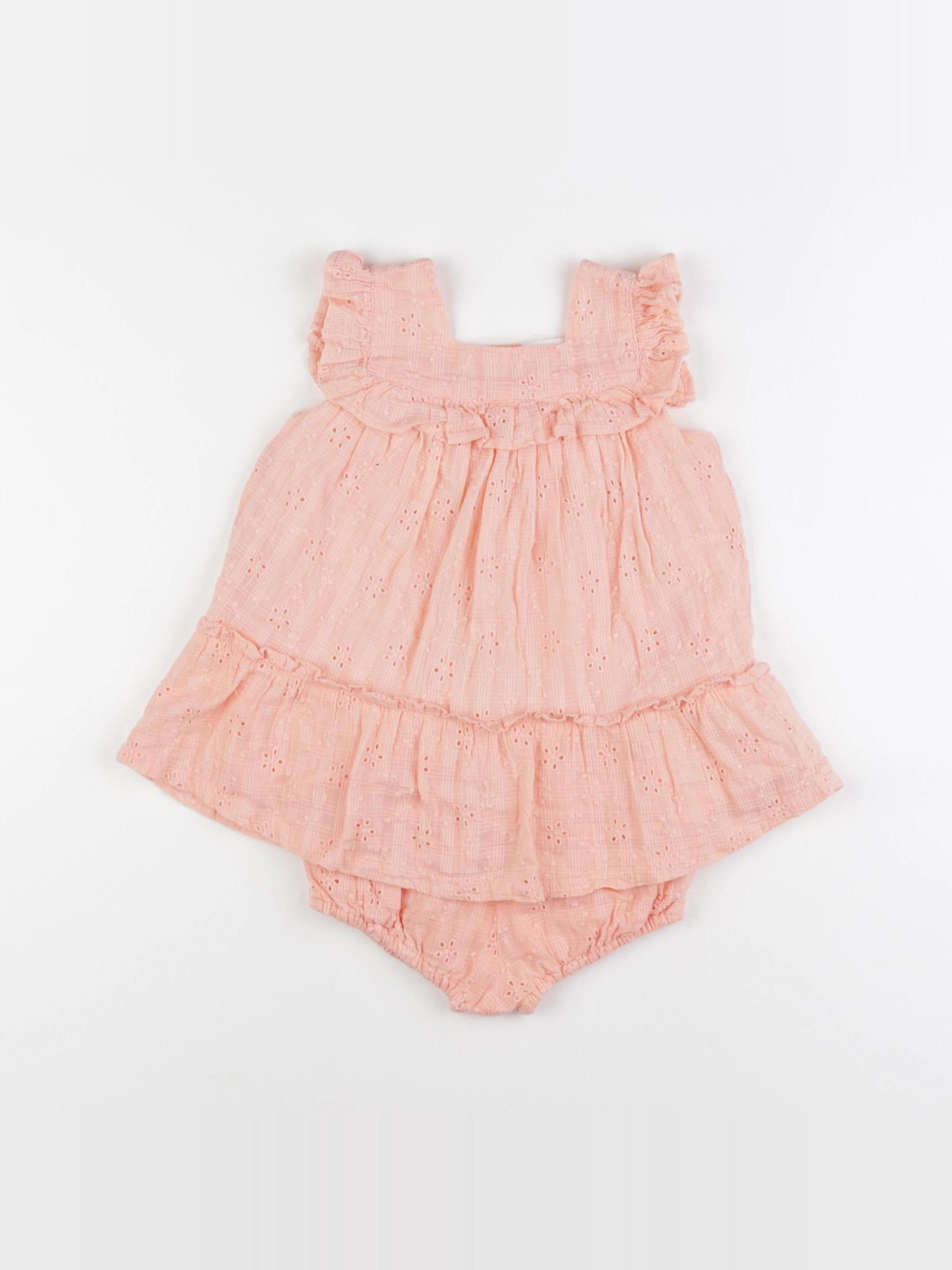 Vertbaudet - robe orange - 18 mois