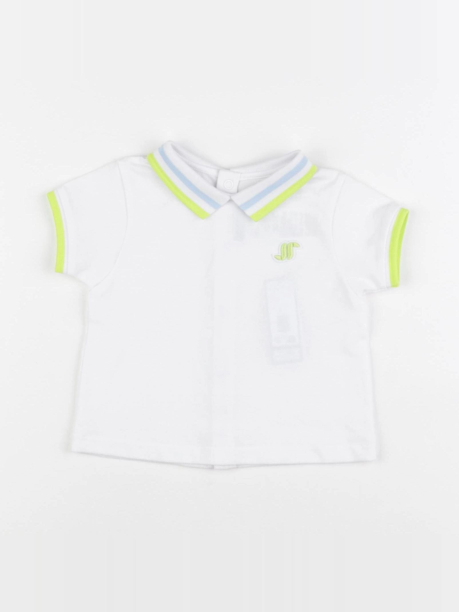 Jacadi - polo blanc - 12 mois