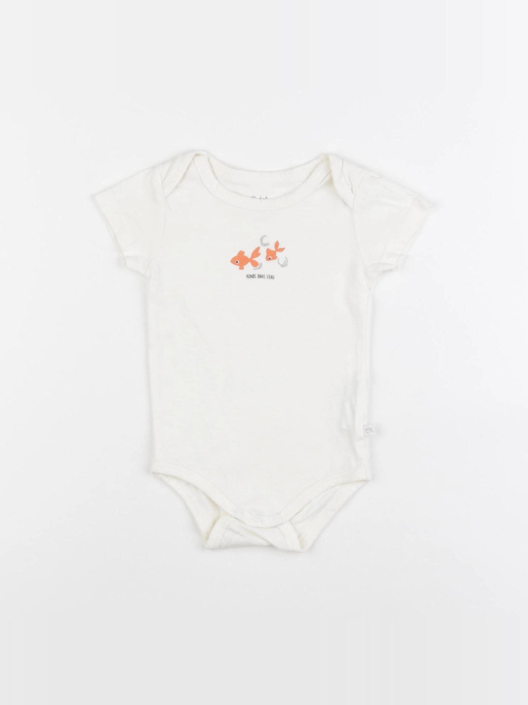 Cadet Rousselle - body blanc - 6 mois