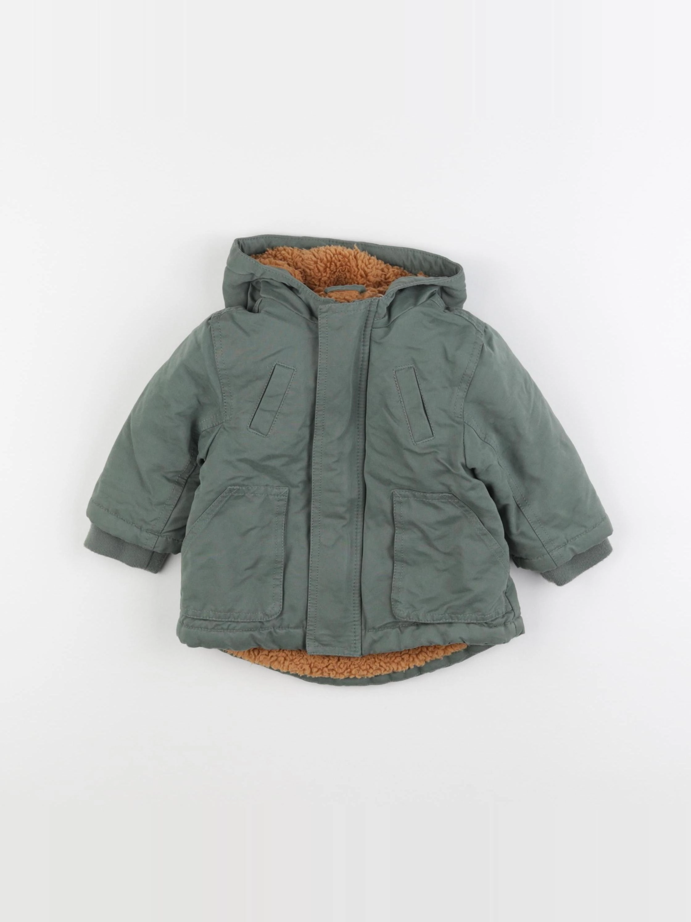 Vertbaudet - parka vert - 6 mois