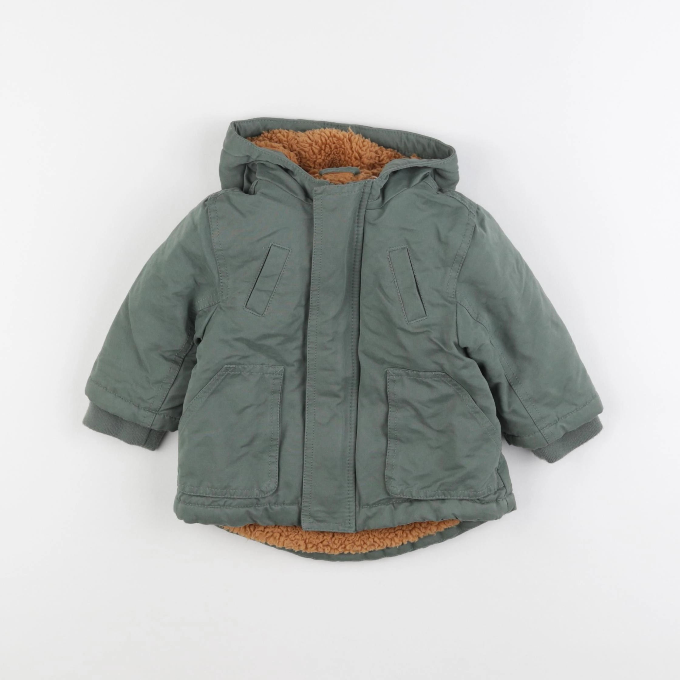 Vertbaudet - parka vert - 6 mois