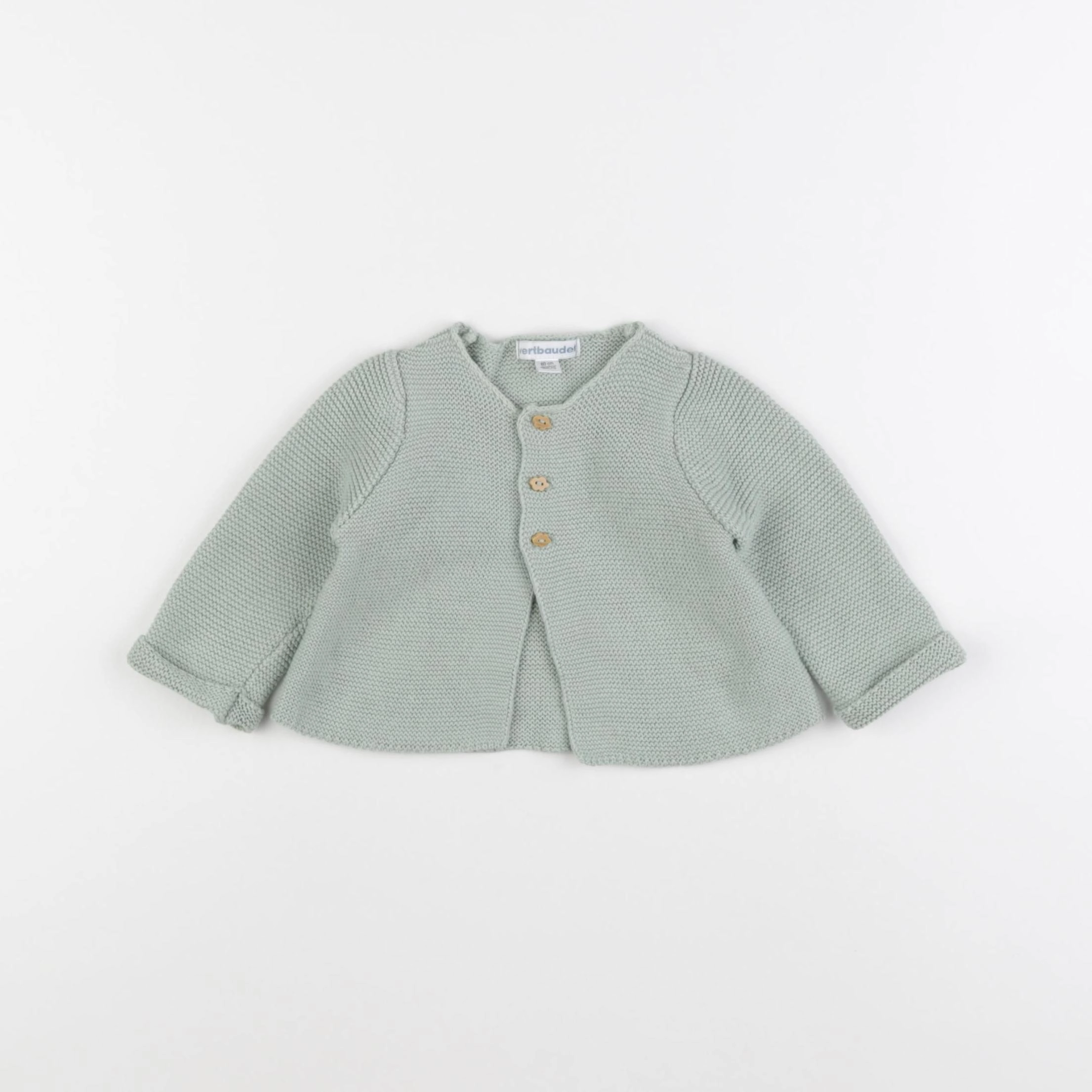 Vertbaudet - gilet vert - 3 mois