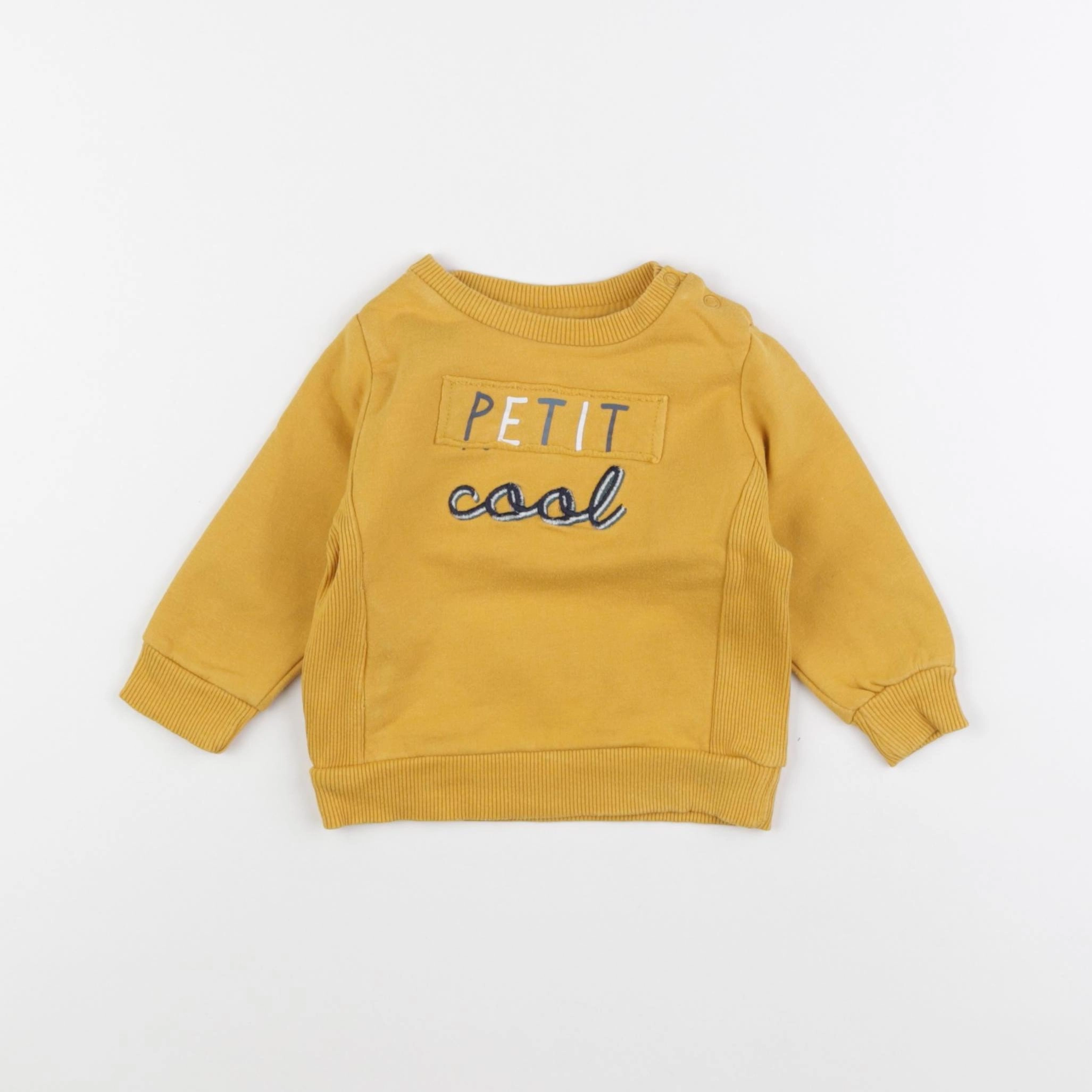 Tape à l'oeil - sweat jaune - 6 mois