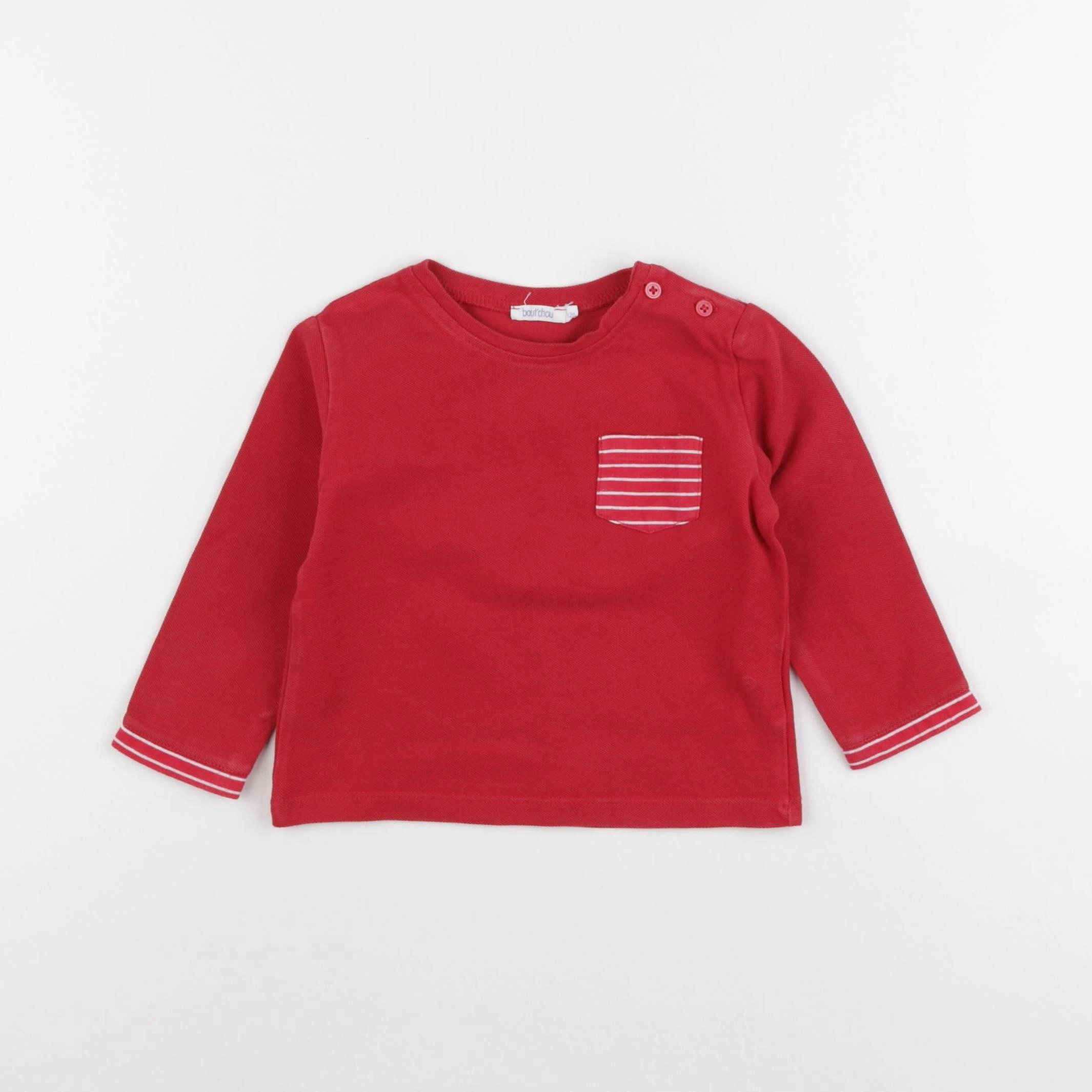 Boutchou - tee-shirt rouge - 12 mois