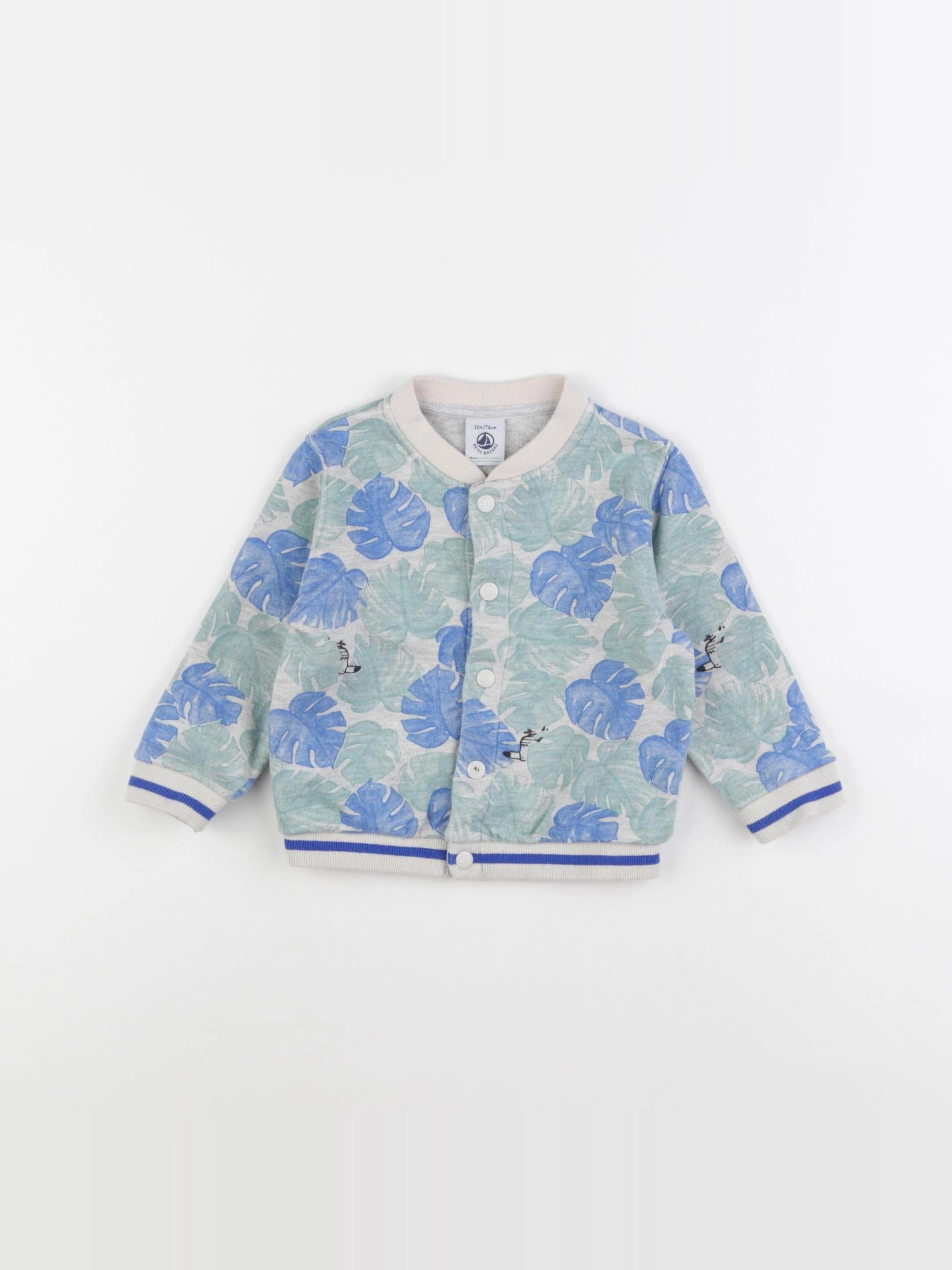 Petit Bateau - sweat multicolore - 12 mois