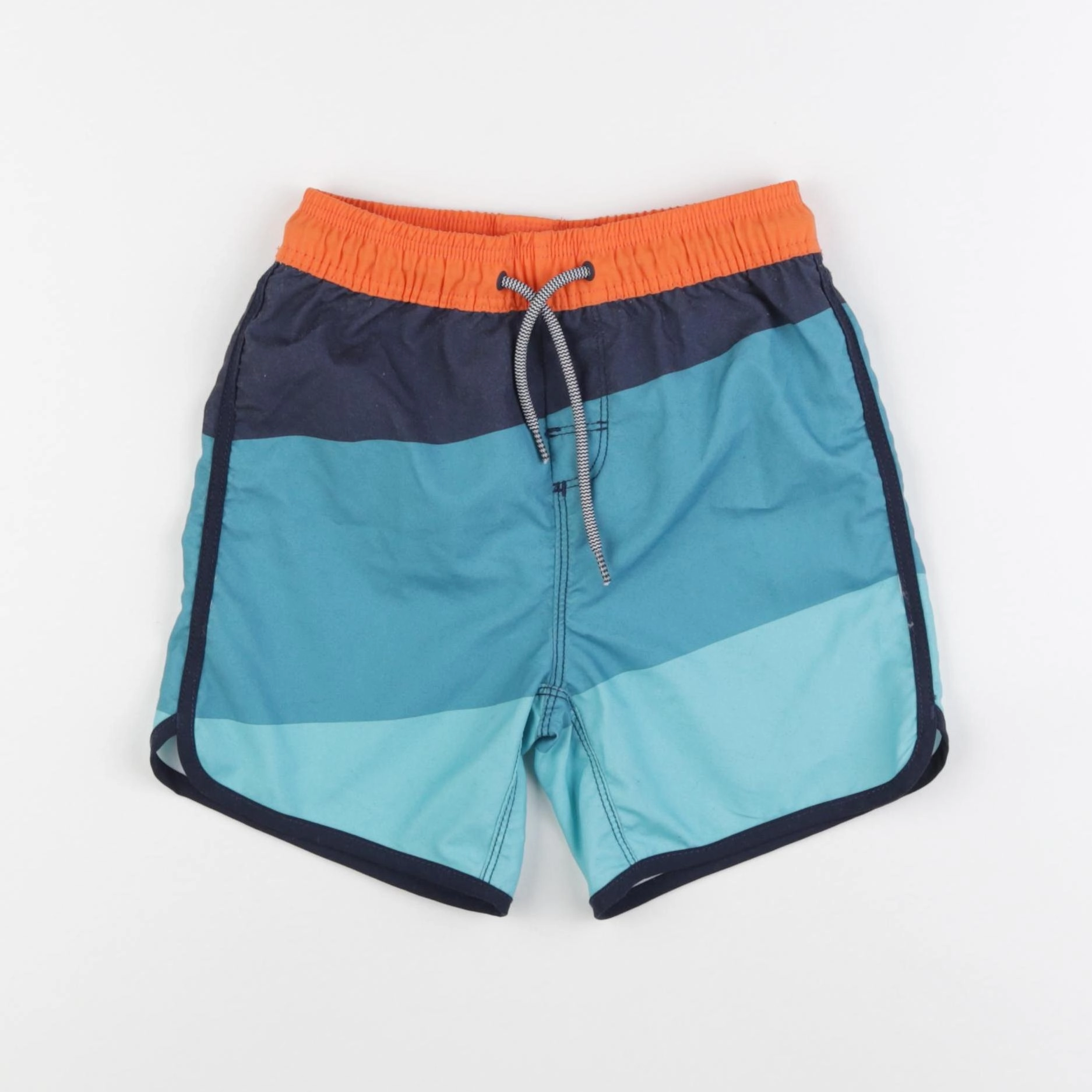 Okaidi - maillot de bain bleu, orange - 4 ans