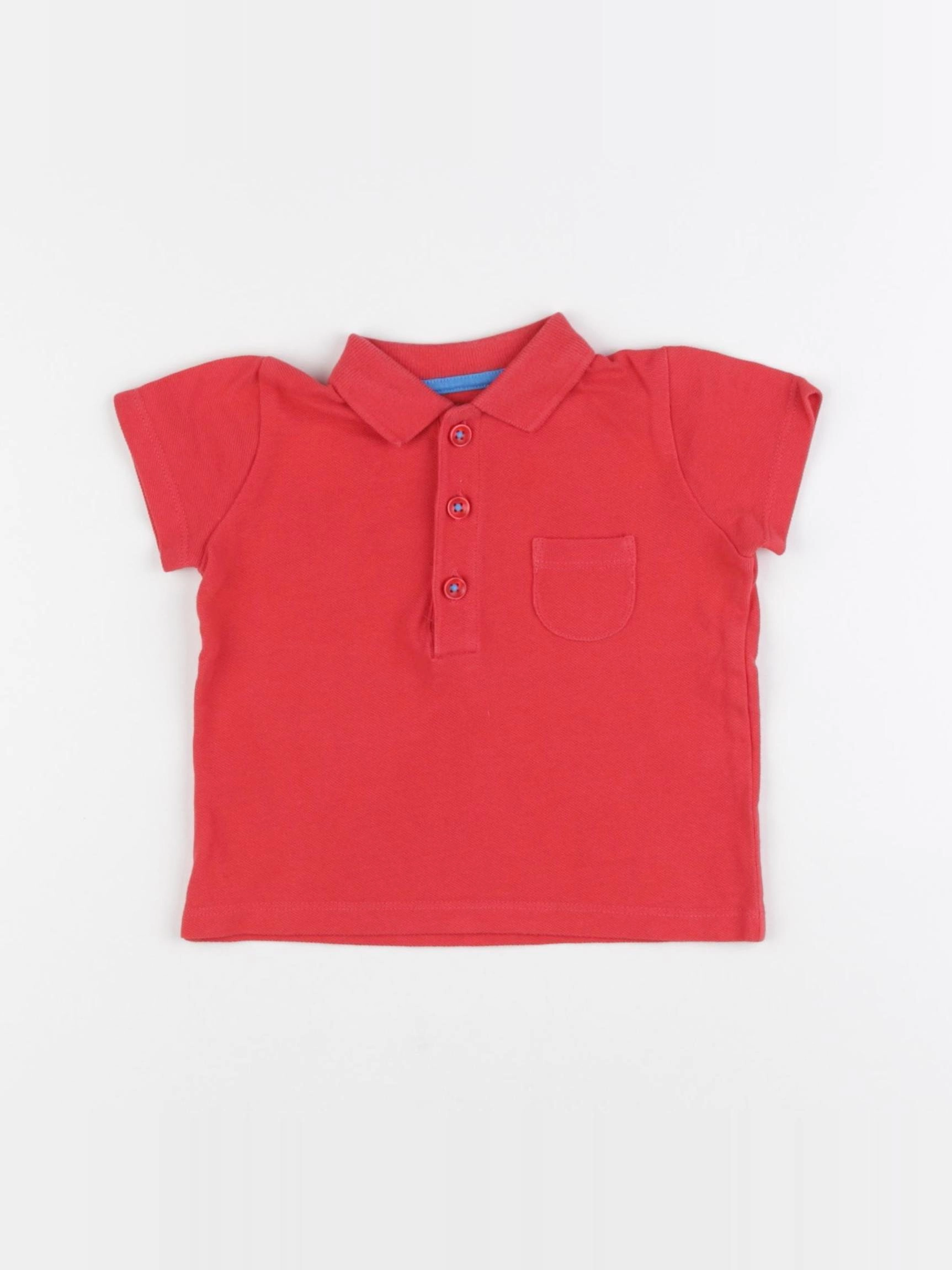 Baby Boden - polo rouge - 6/9 mois
