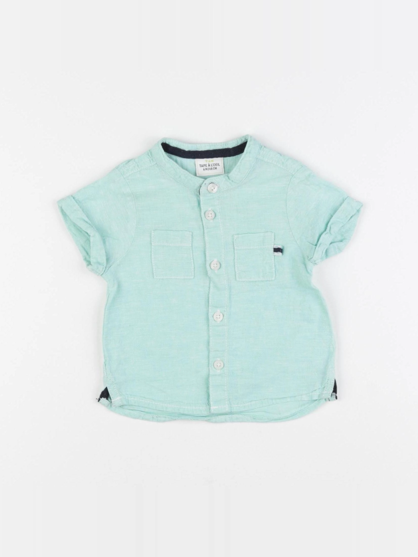 Tape à l'oeil - chemise vert - 6 mois