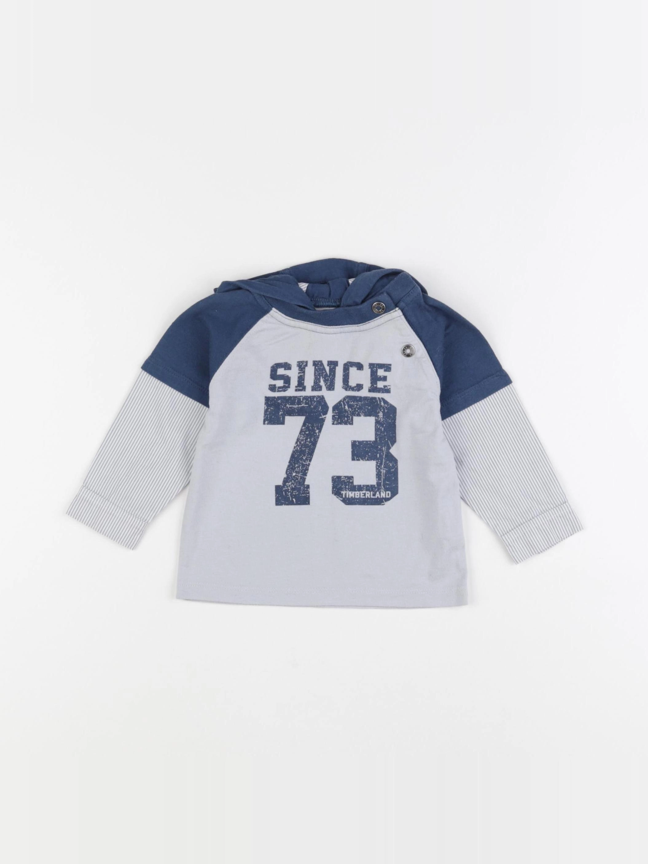 Timberland - tee-shirt bleu, gris - 6 mois