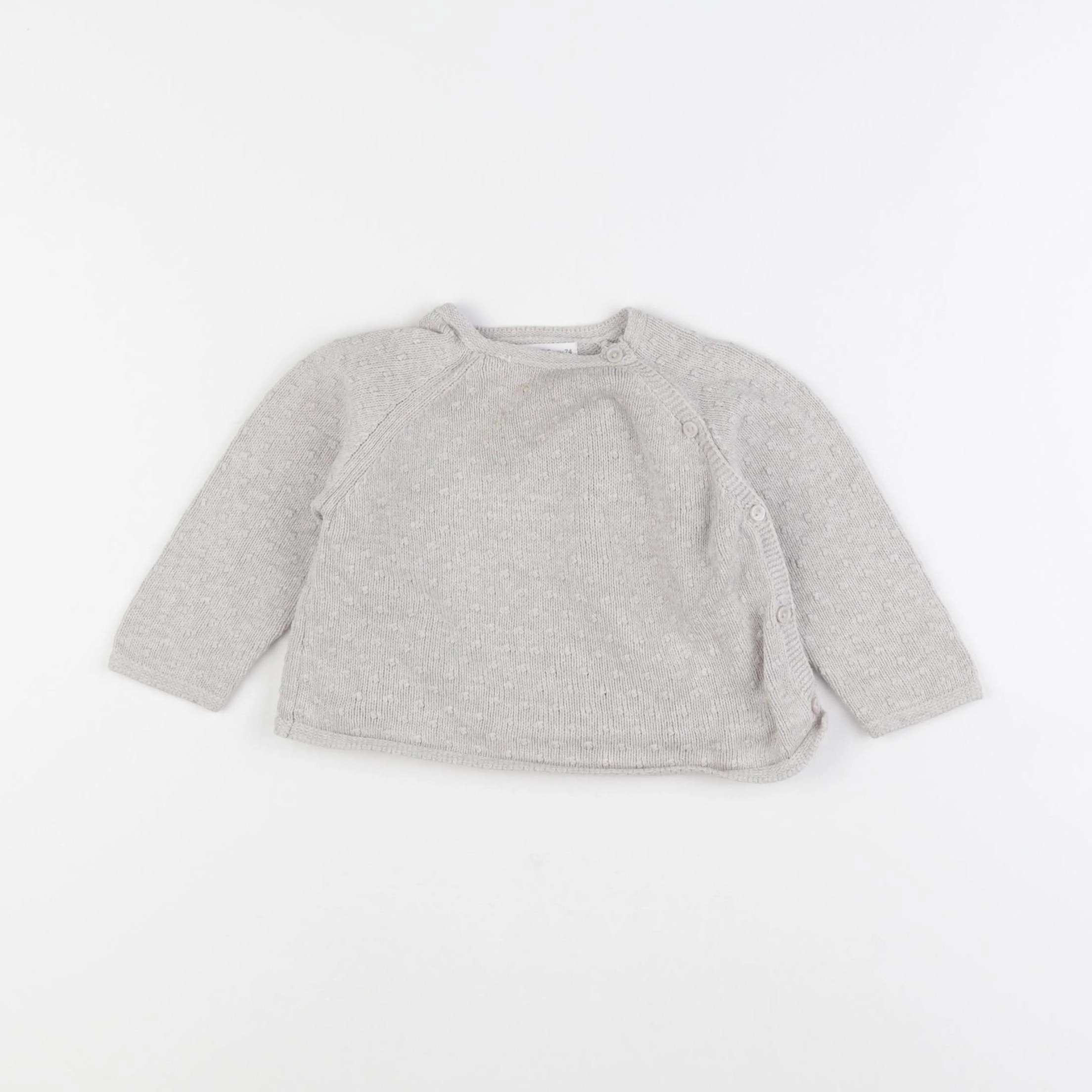 Zara - pull beige - 6/9 mois