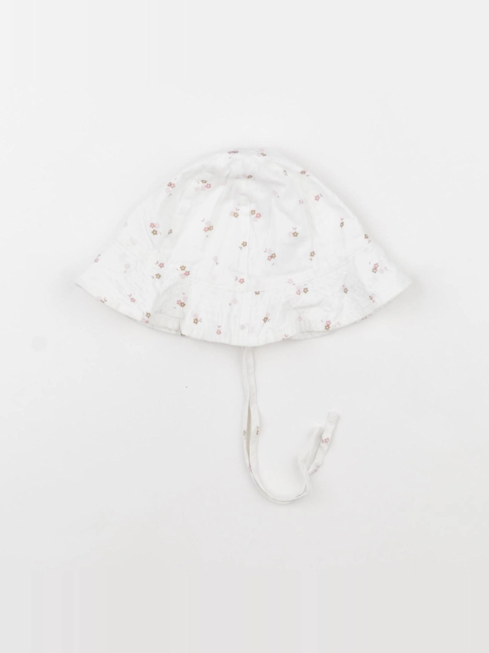 H&M - chapeau blanc - 12/18 mois