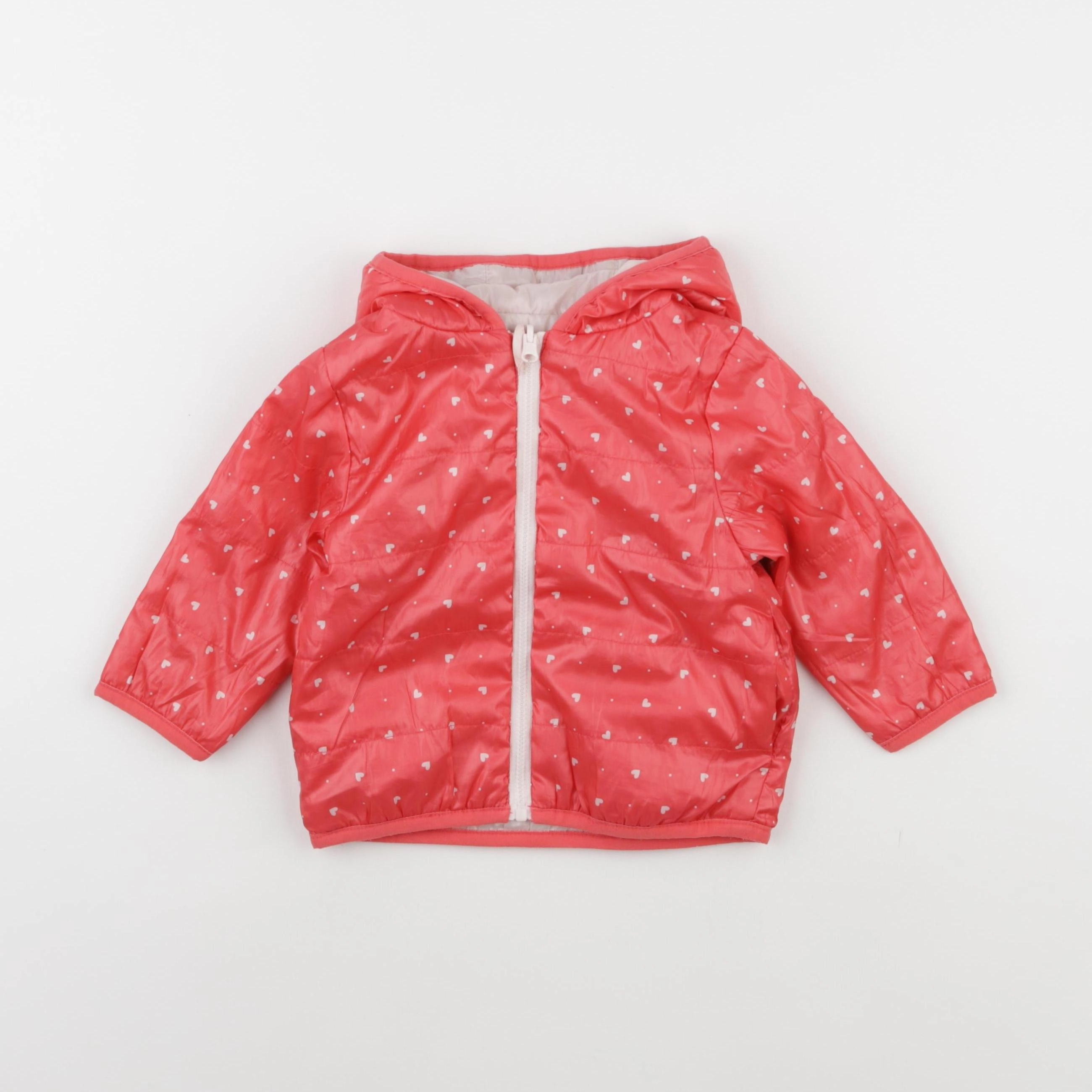 La Redoute - doudoune réversible rose - 9 mois