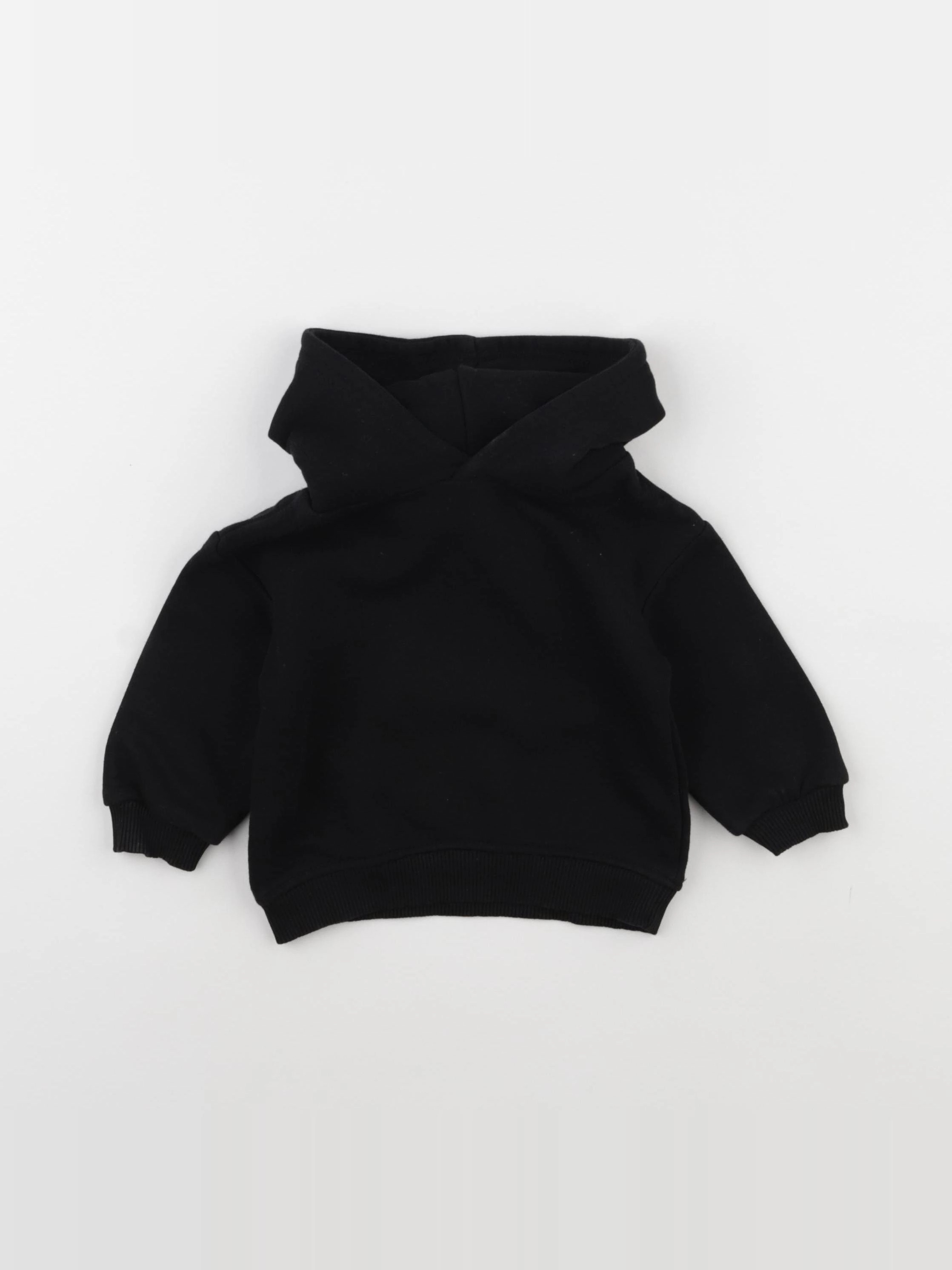 Zara - sweat noir - 3/6 mois