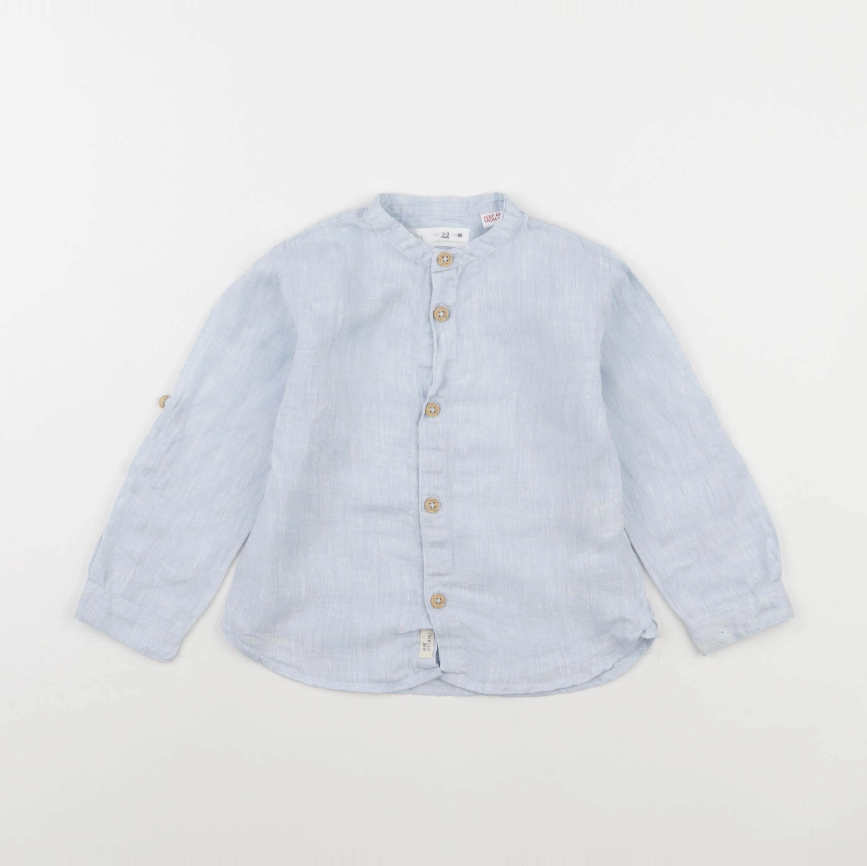 Zara - chemise bleu - 2/3 ans