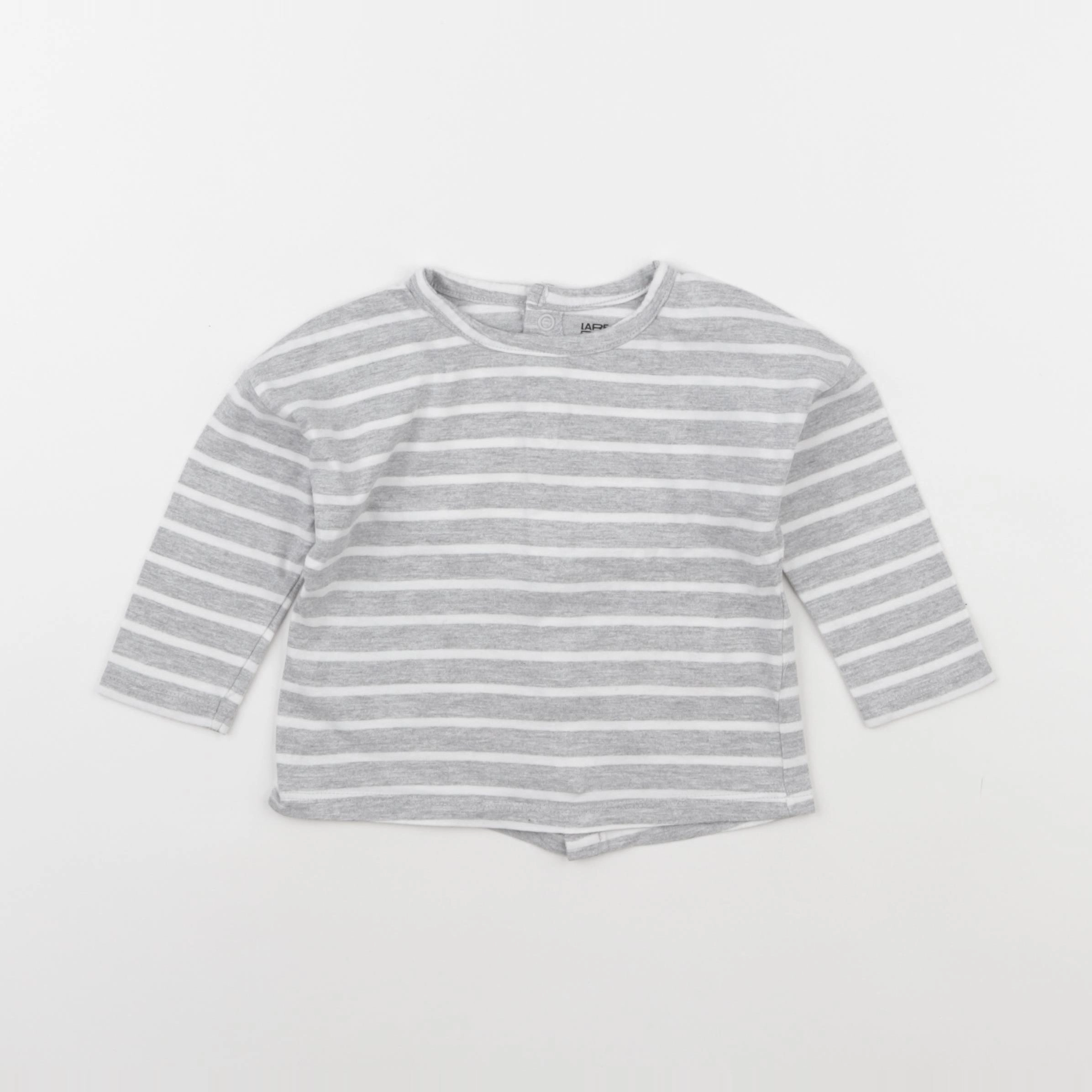La Redoute - tee-shirt gris, blanc - 9 mois