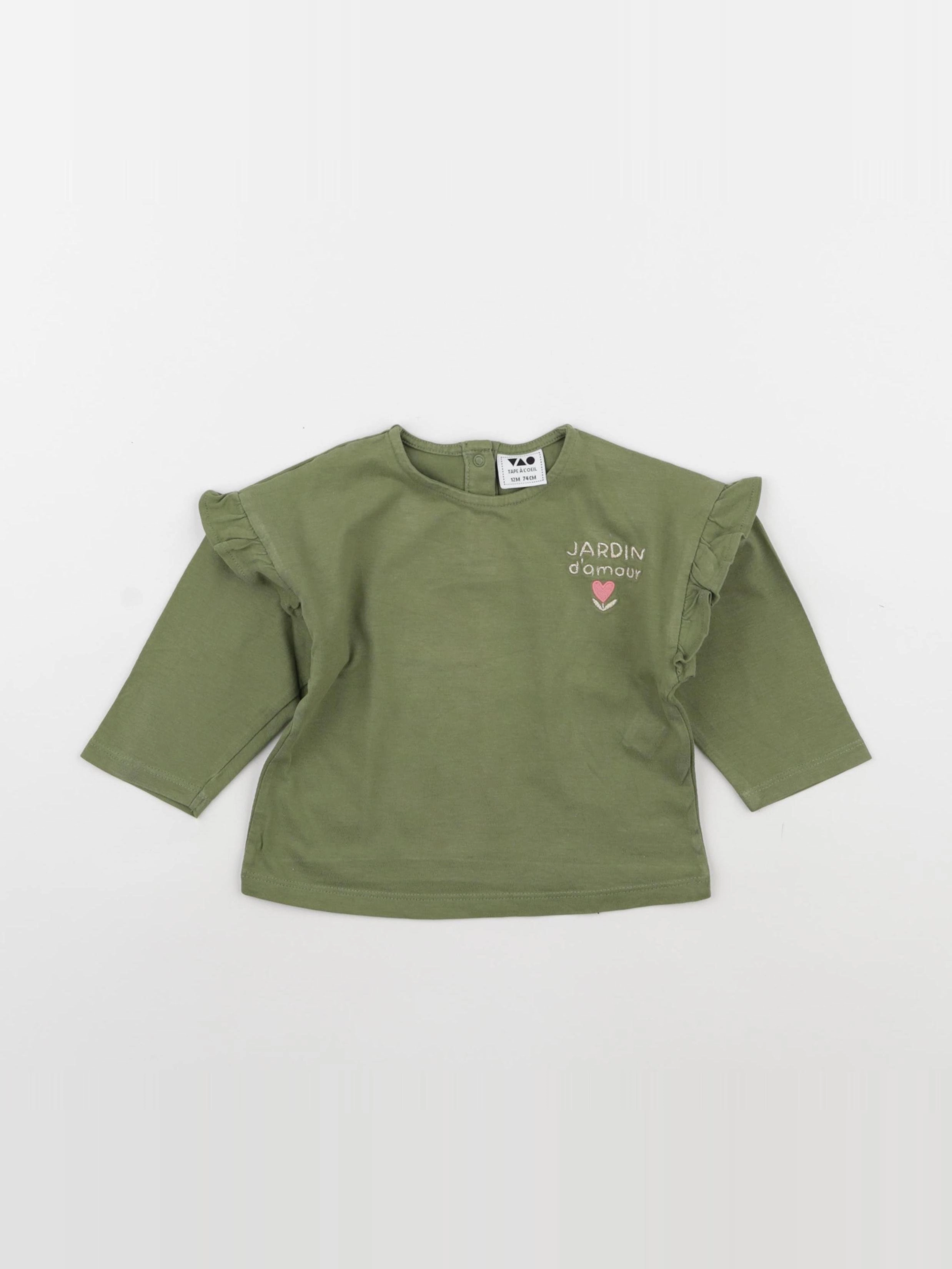 Tape à l'oeil - tee-shirt vert - 12 mois