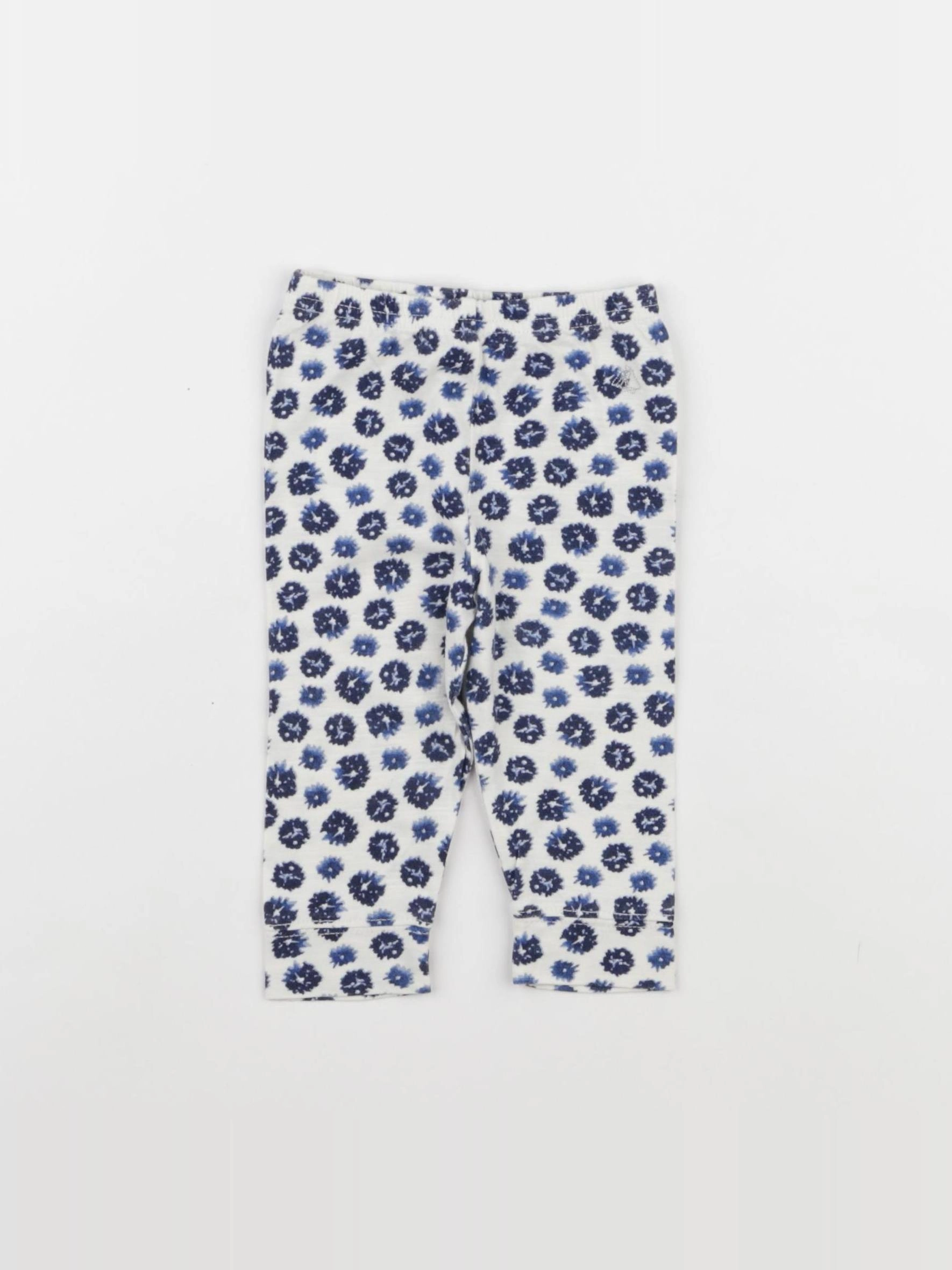 Petit Bateau - legging bleu, beige - 6 mois