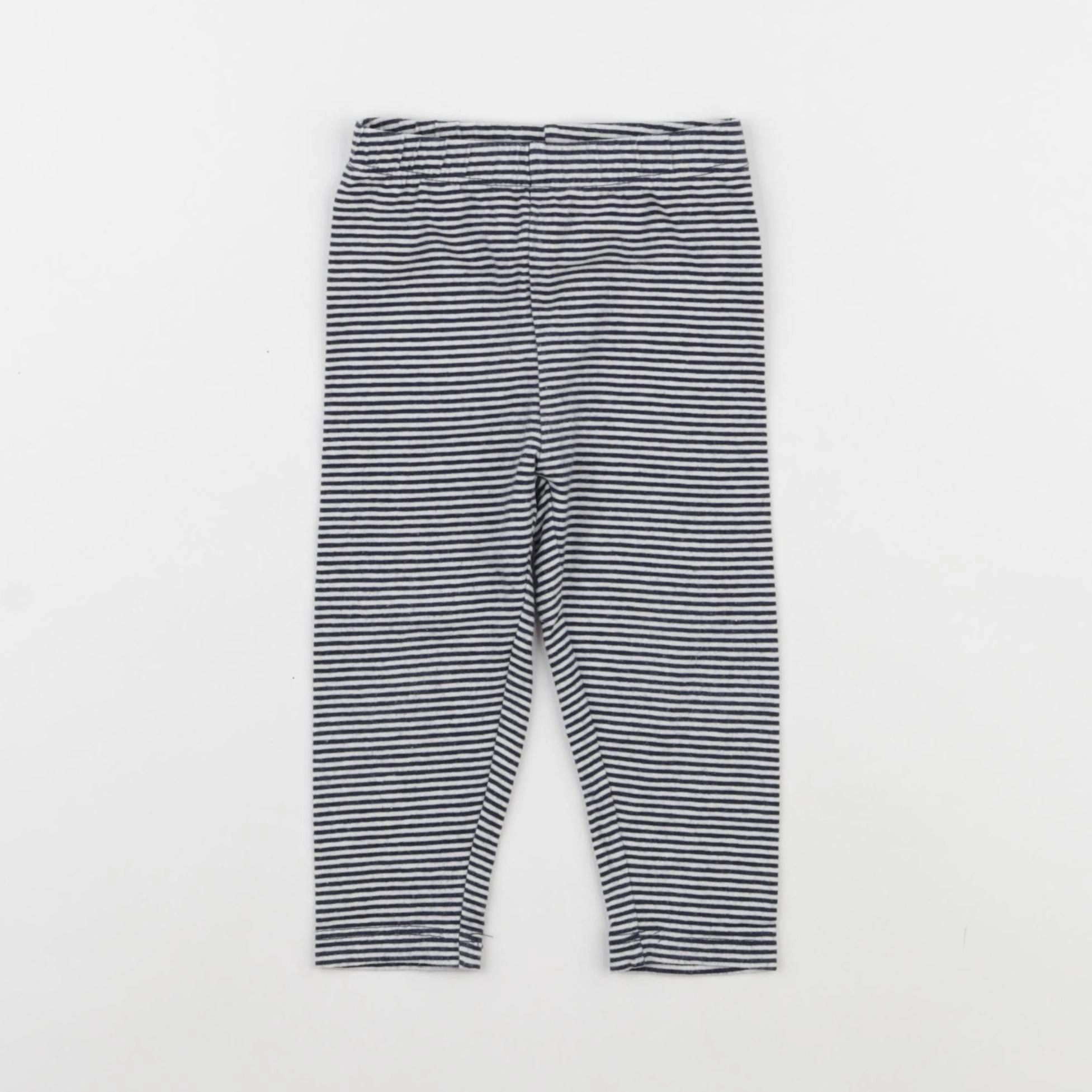 La Redoute - legging bleu, blanc - 9 mois