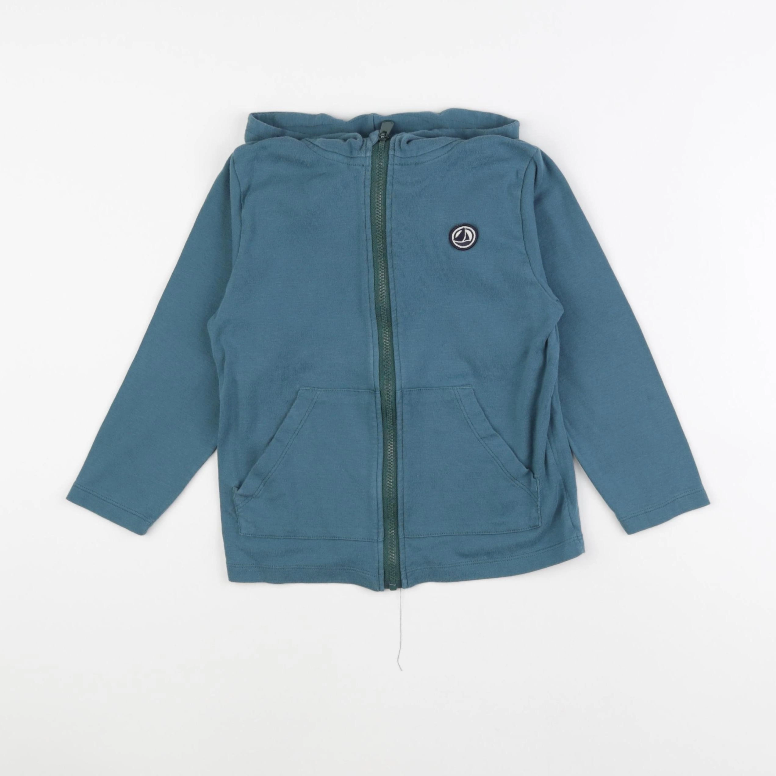 Petit Bateau - sweat vert - 5 ans