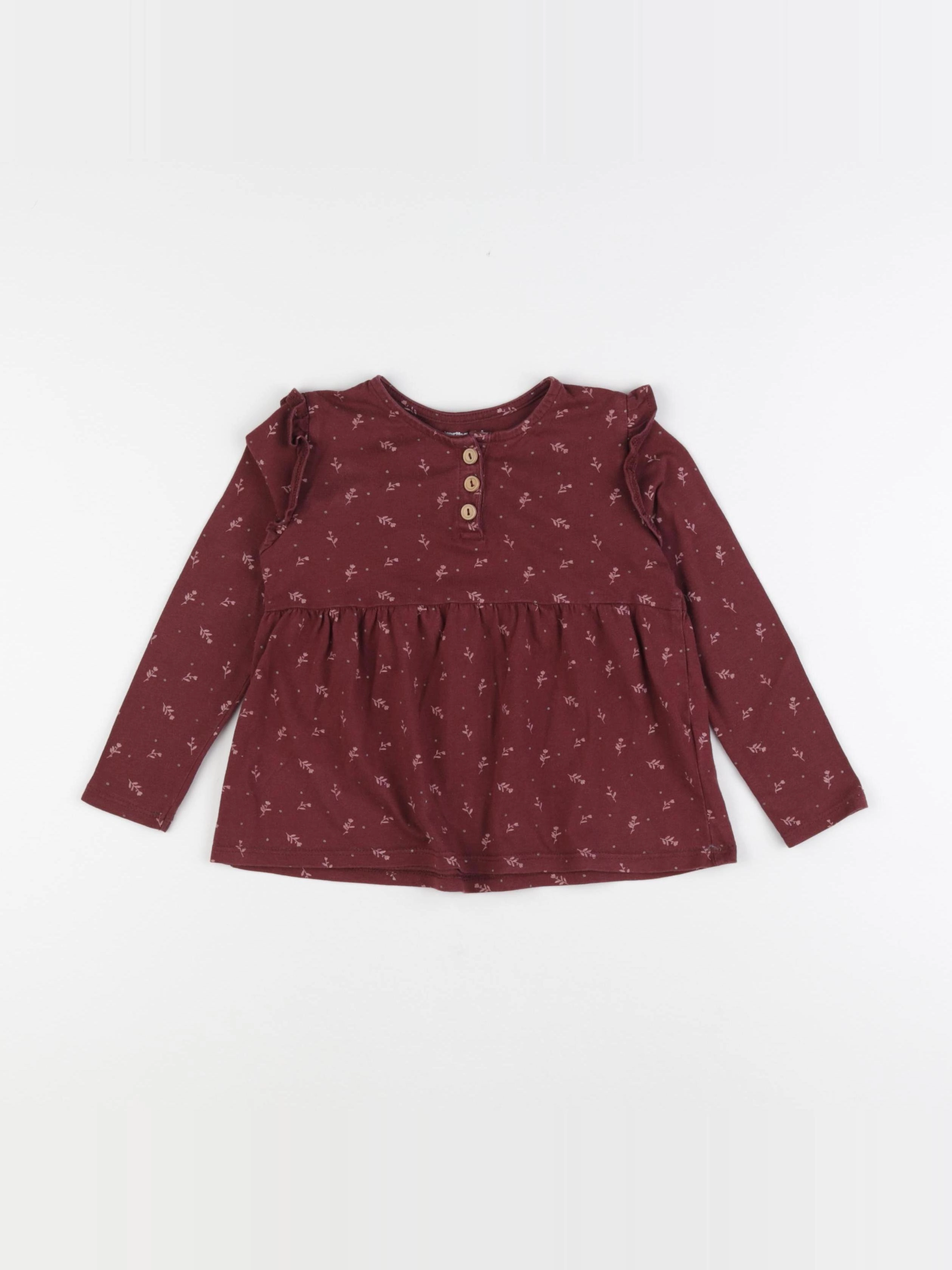 Vertbaudet - tee-shirt rouge - 4 ans