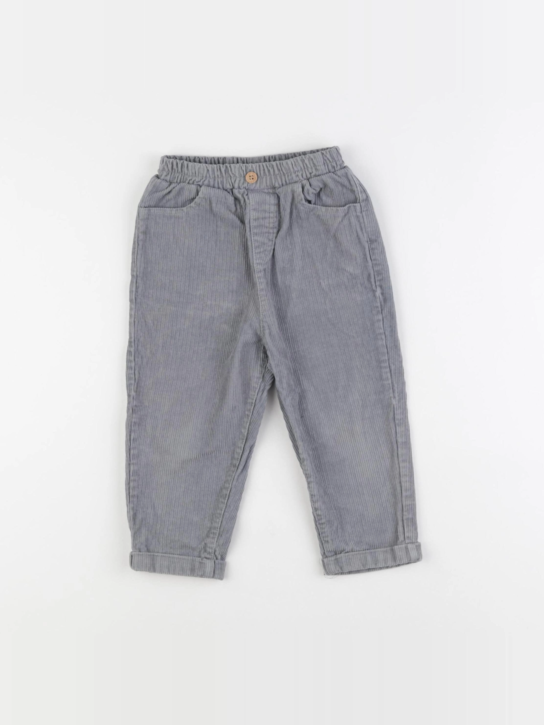 Vertbaudet - pantalon gris - 24 mois