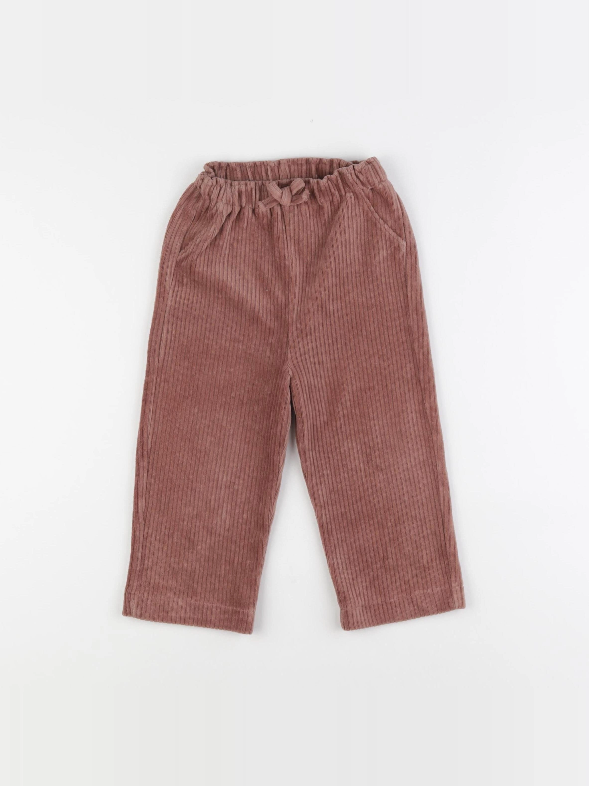 Vertbaudet - pantalon marron - 24 mois