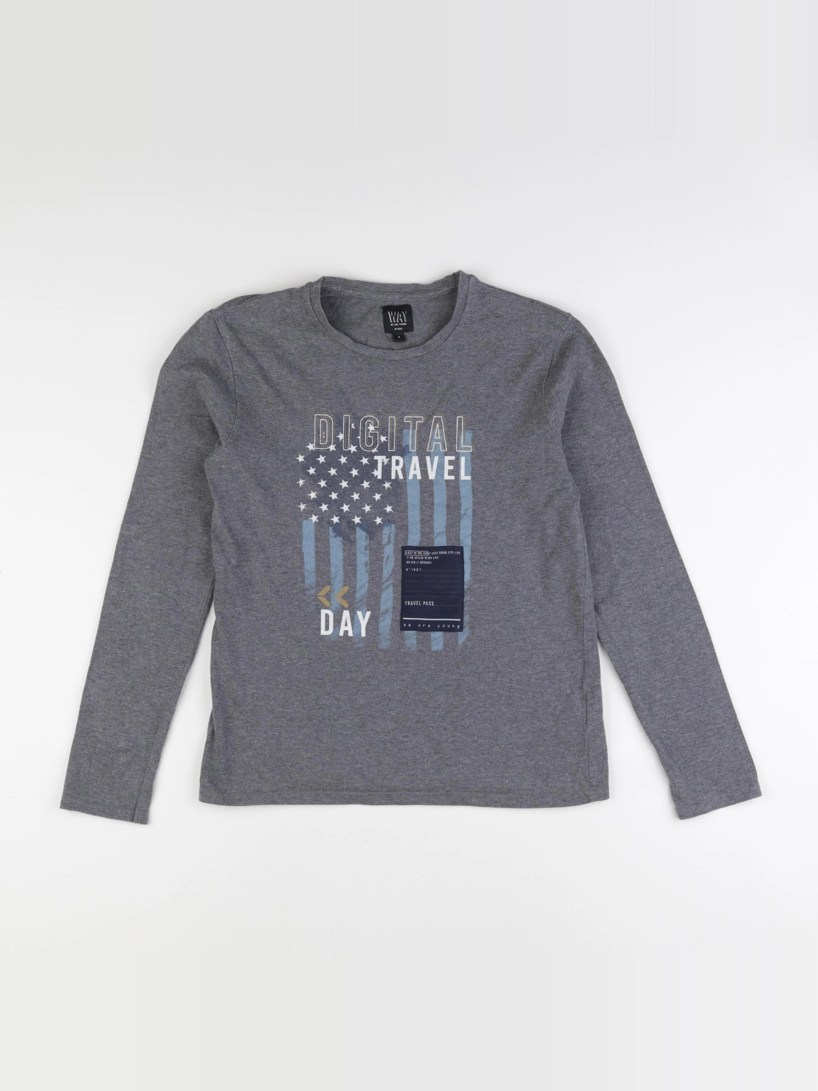 IKKS - tee-shirt gris - 14 ans