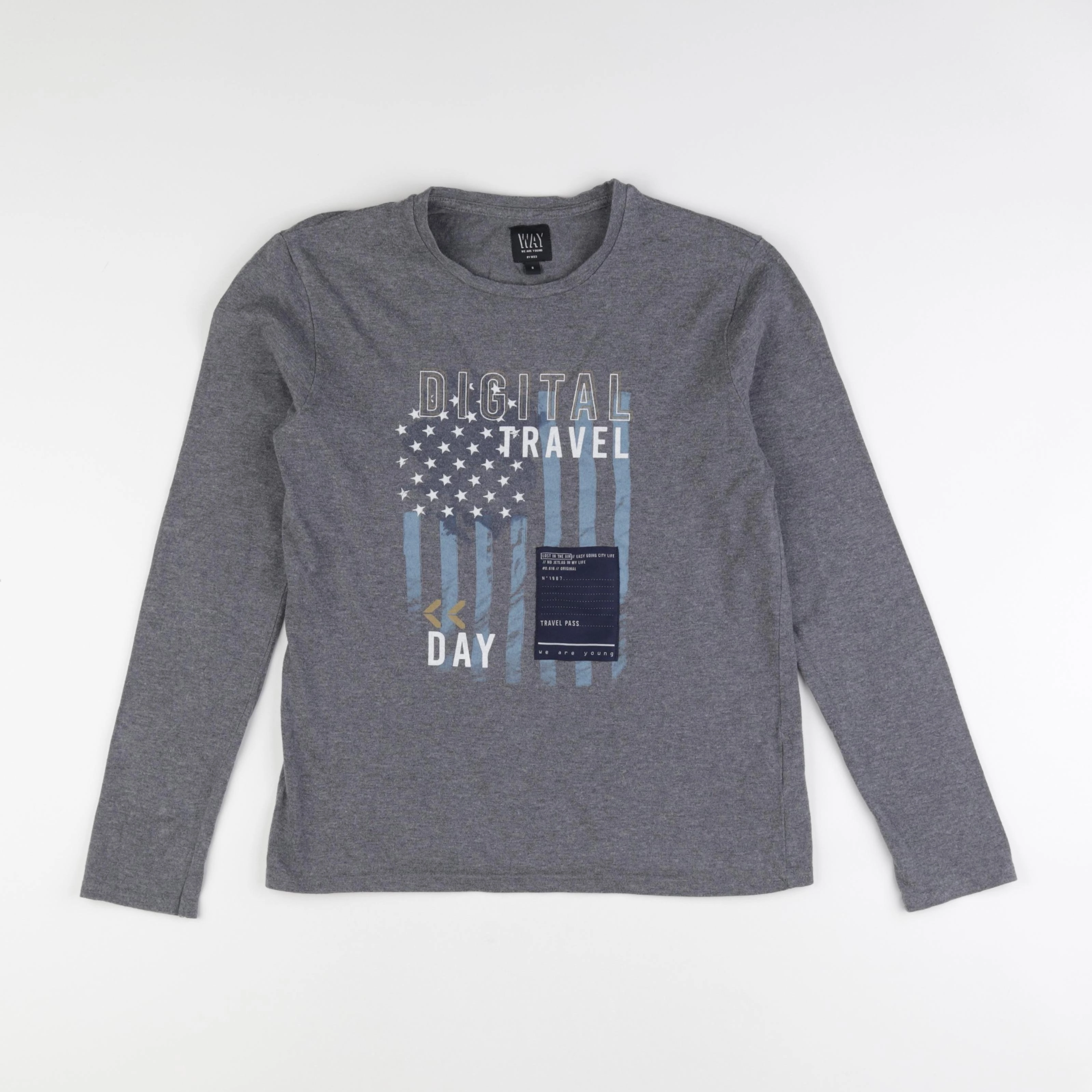 IKKS - tee-shirt gris - 14 ans