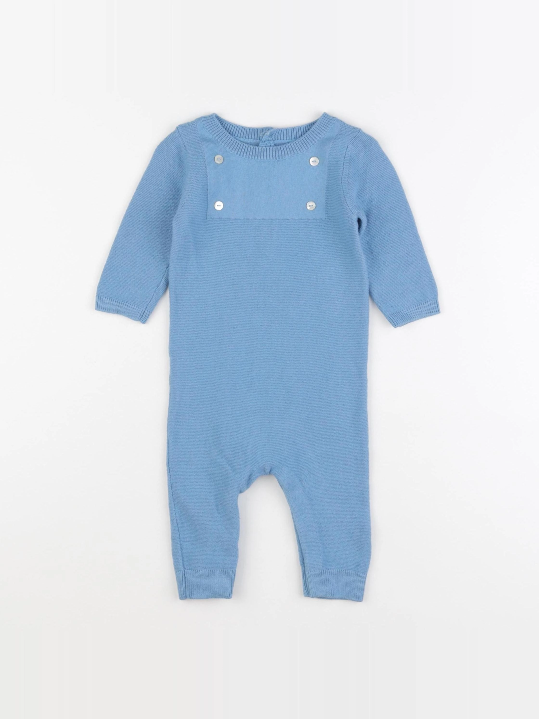 Jacadi - combinaison bleu - 6 mois