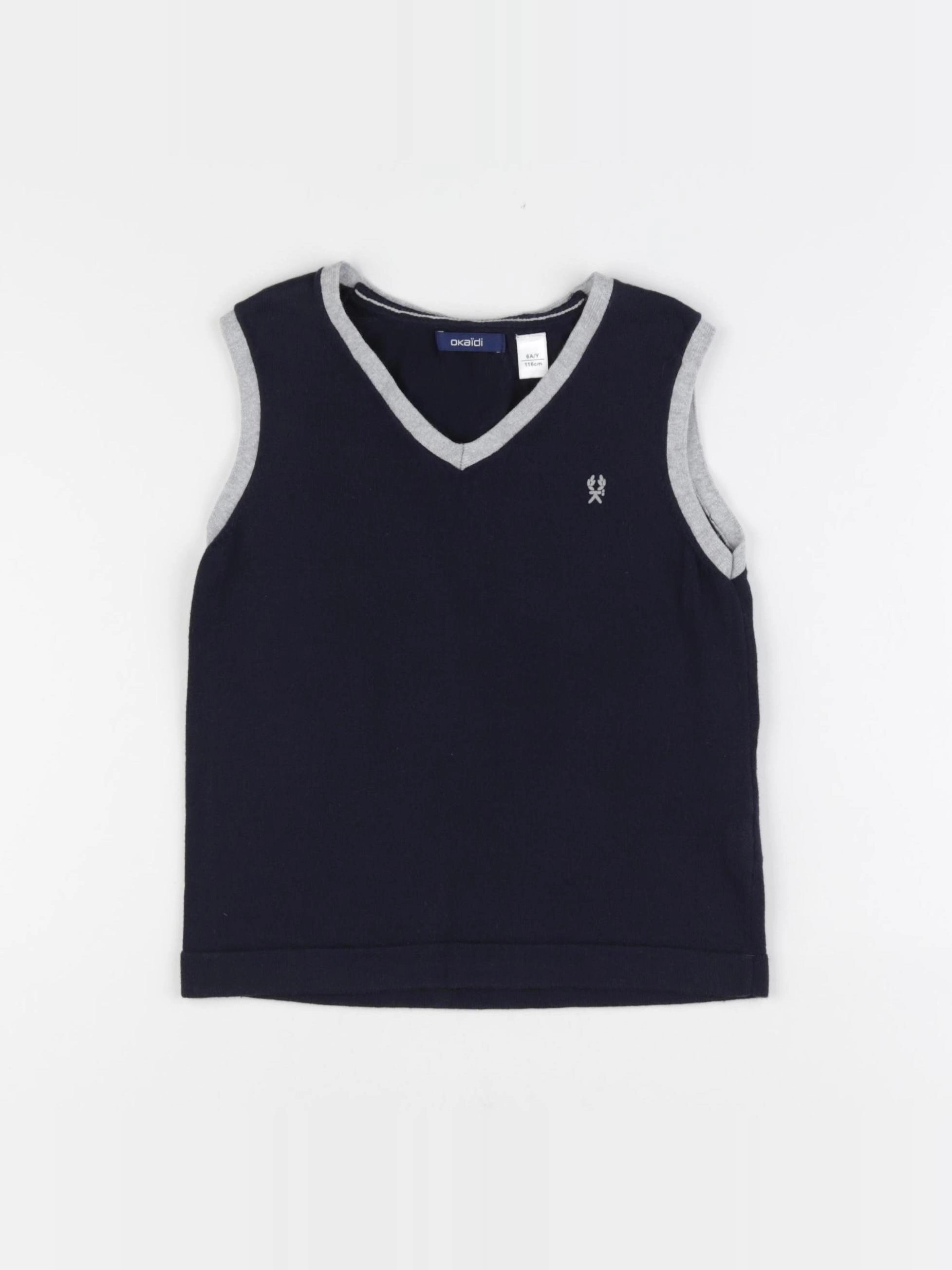 Okaidi - gilet bleu - 6 ans