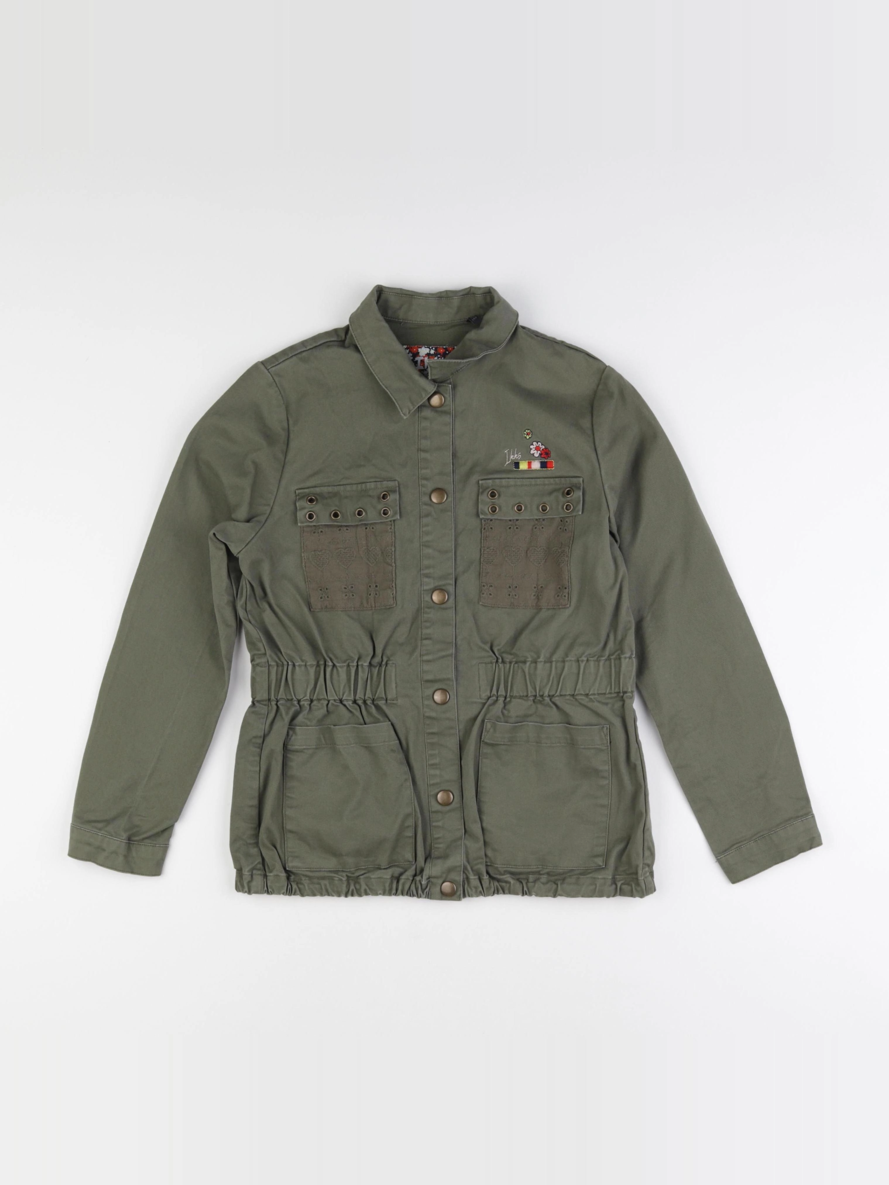 IKKS - veste réversible vert - 10 ans