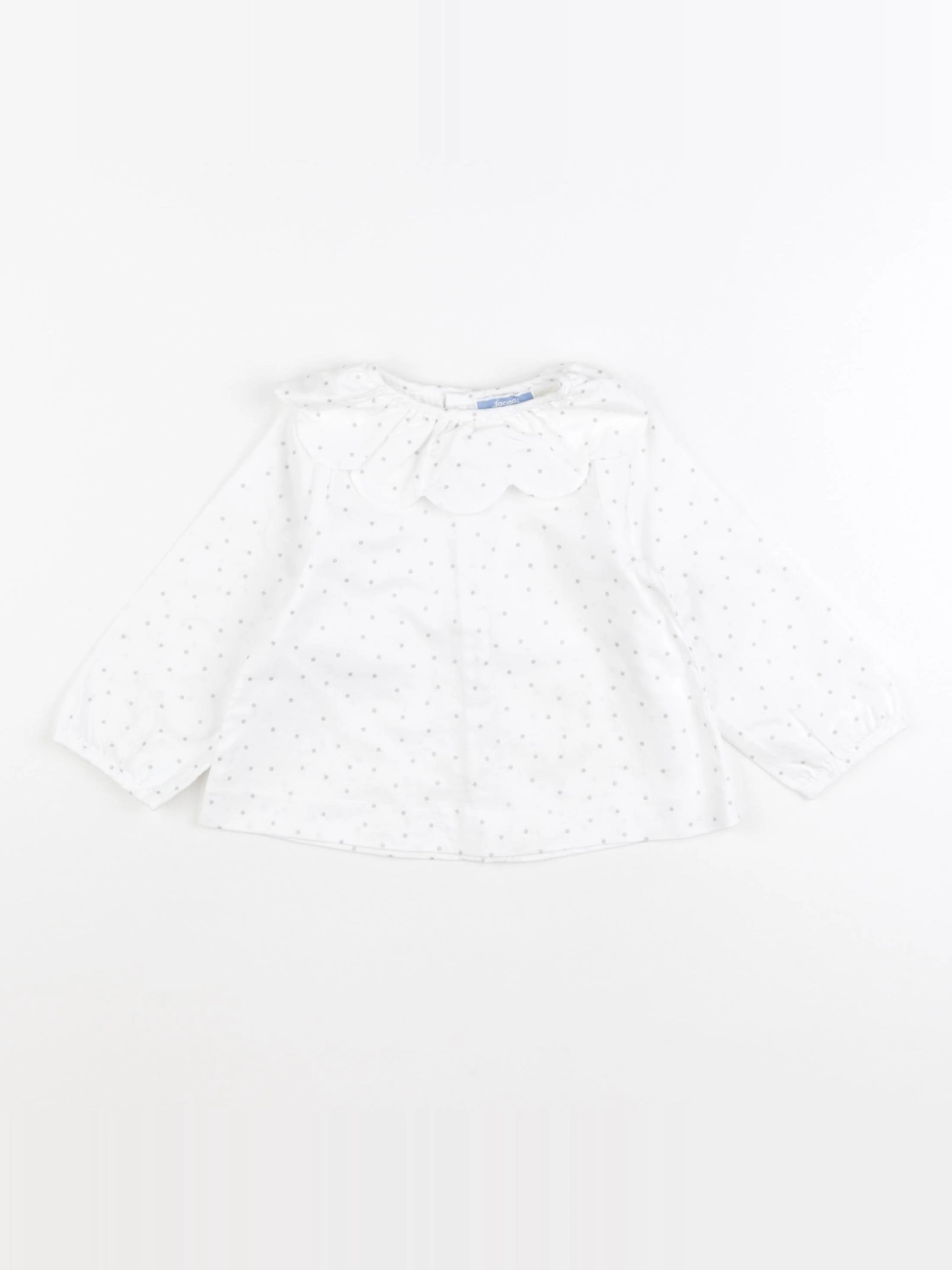 Jacadi - blouse argent, blanc - 18 mois