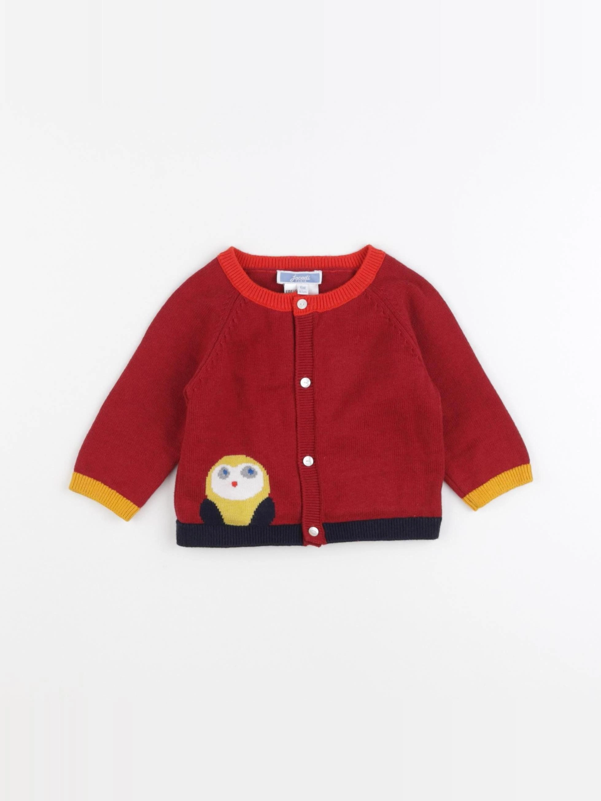 Jacadi - gilet multicolore - 6 mois