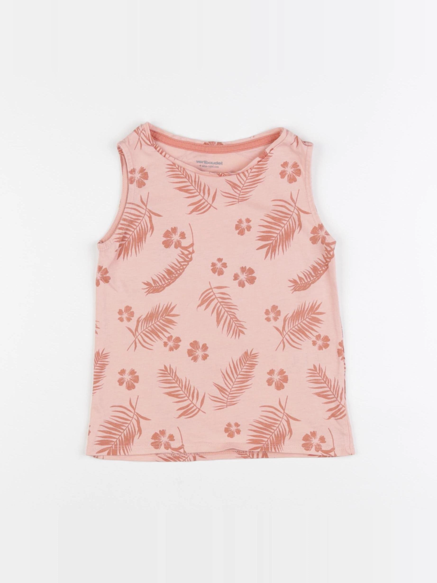 Vertbaudet - débardeur rose - 4 ans