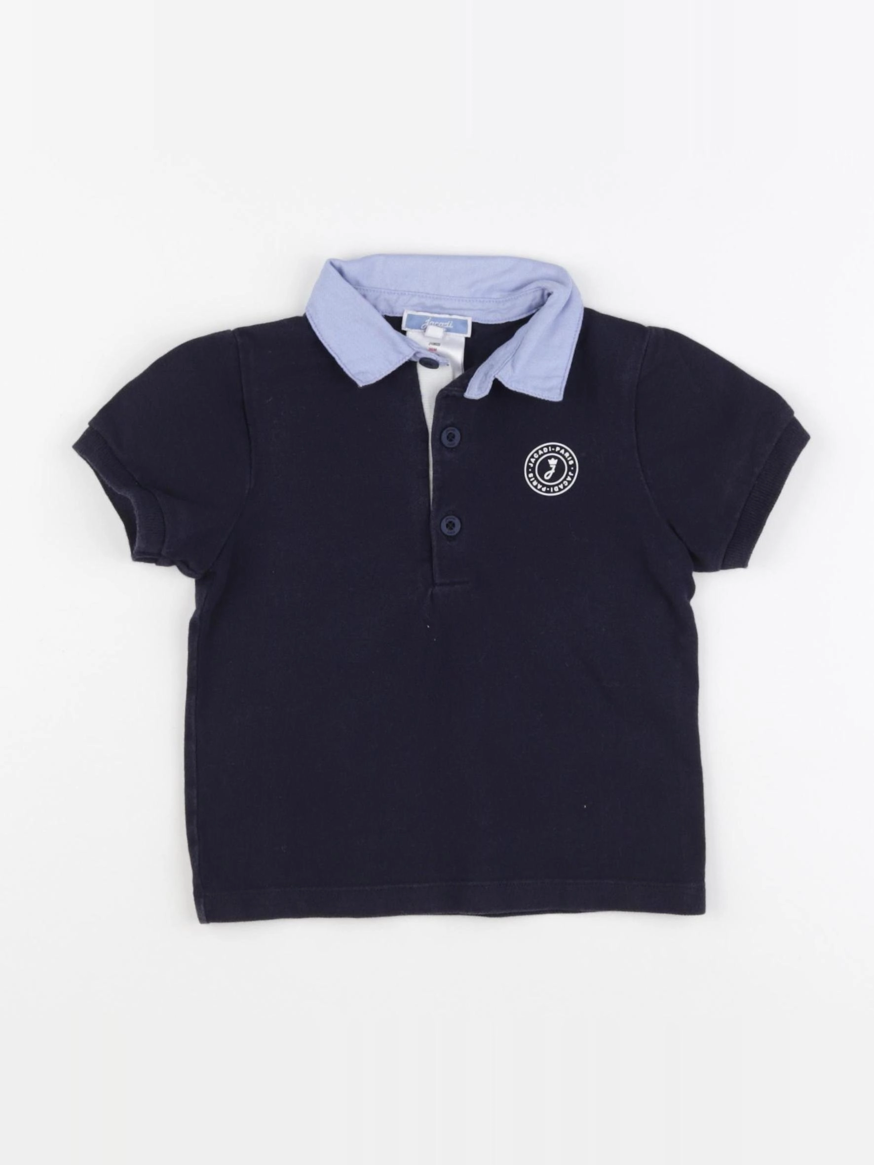 Jacadi - polo bleu - 36 mois