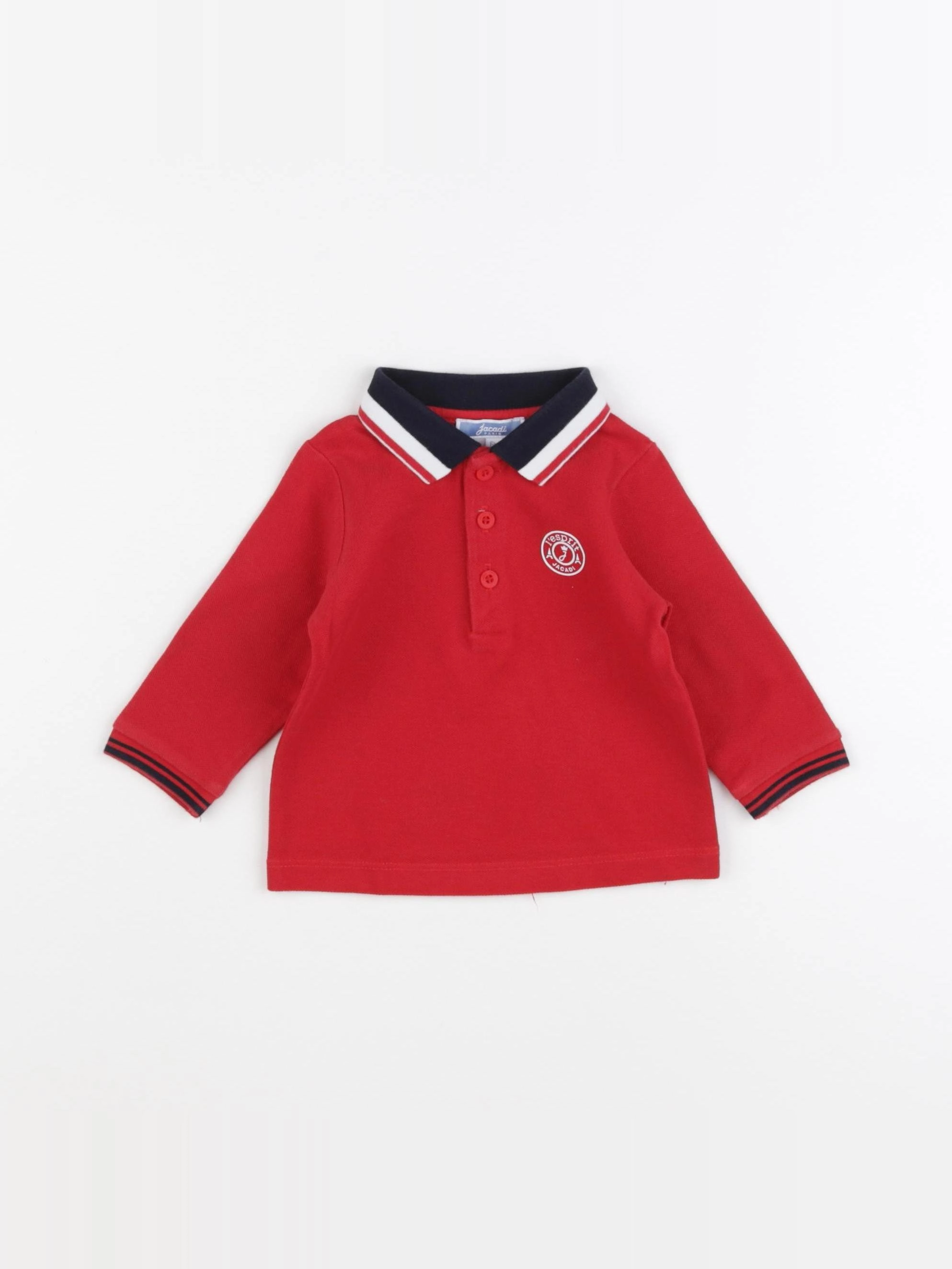 Jacadi - polo rouge - 6 mois
