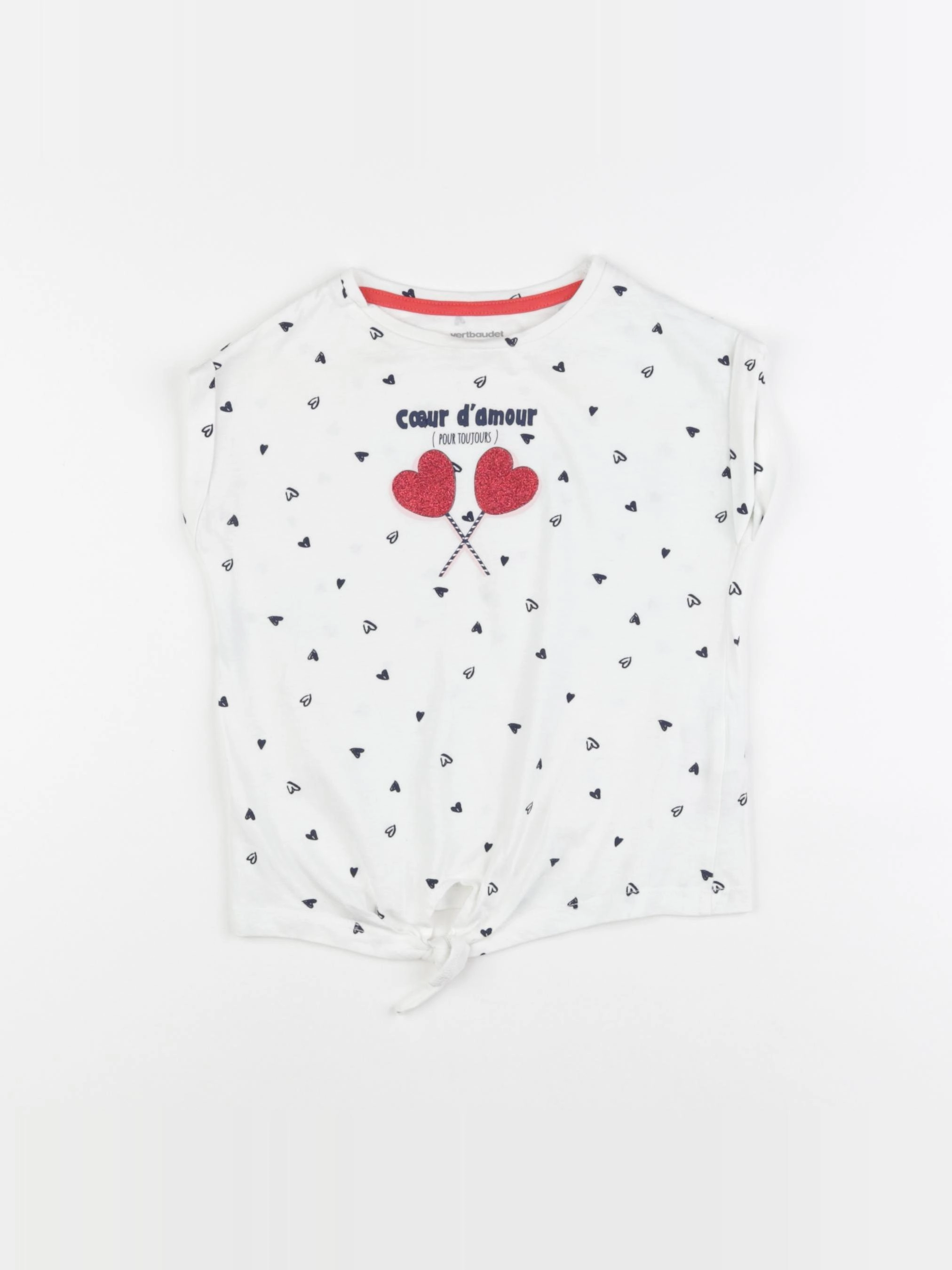 Vertbaudet - tee-shirt blanc - 4 ans