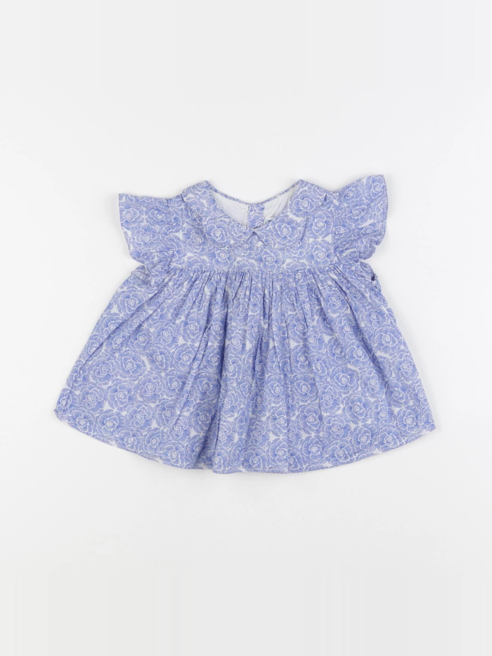 Jacadi - blouse liberty bleu - 18 mois