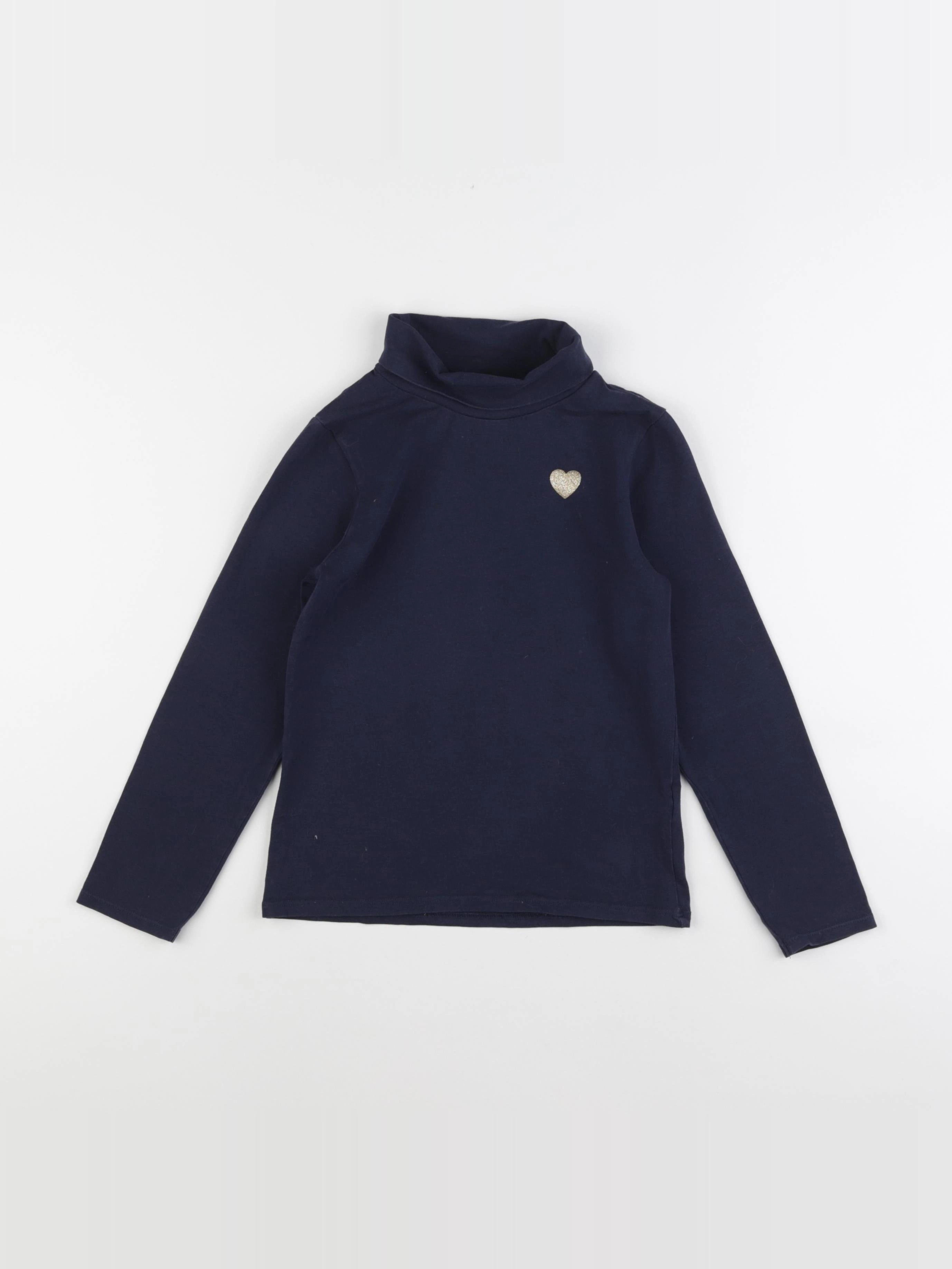 Vertbaudet - sous-pull bleu - 8 ans