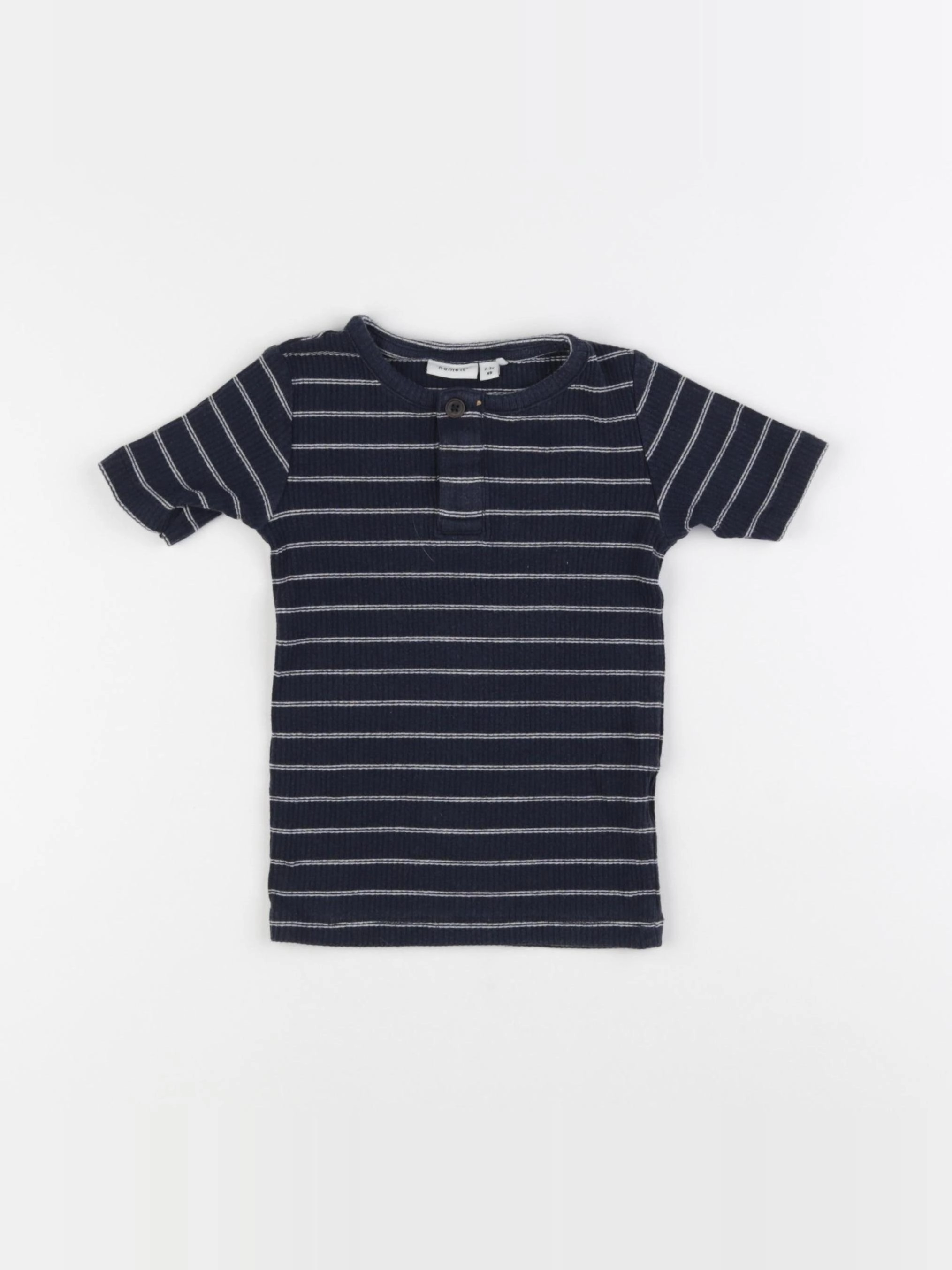 Name it - tee-shirt bleu, blanc - 2/3 ans