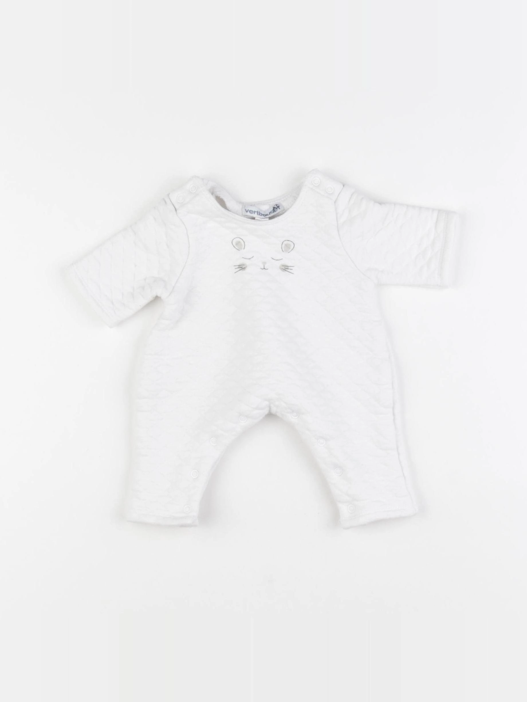 Vertbaudet - combinaison blanc - 1 mois