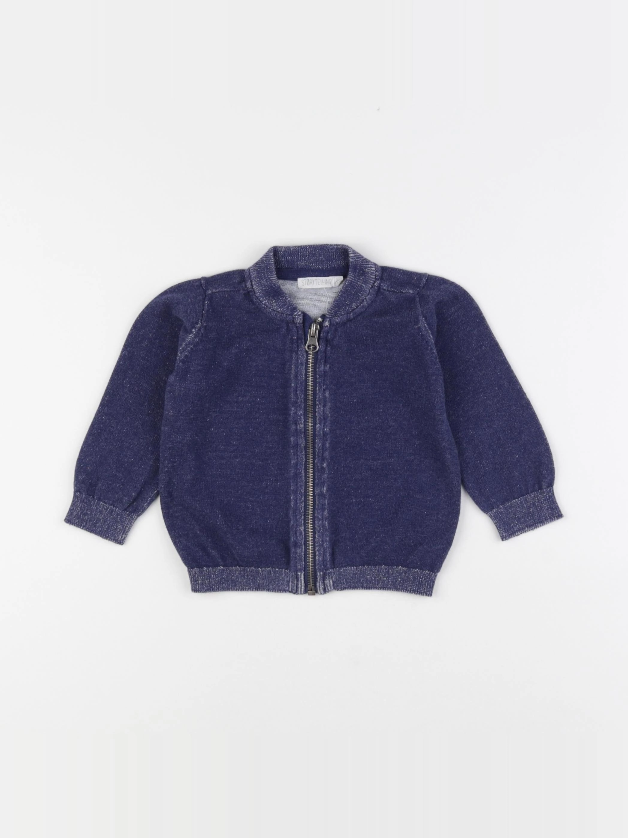 Storytelling - gilet bleu - 18 mois